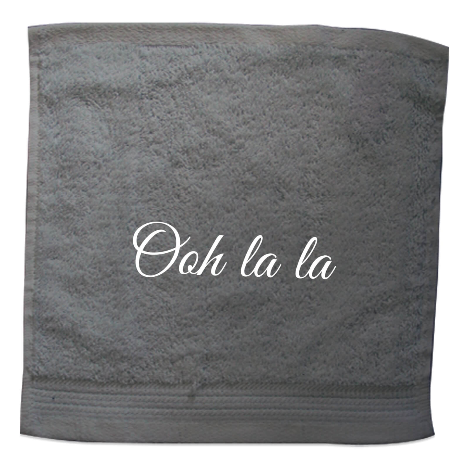 Ooh La La Embroidered Towel - Face Cloth