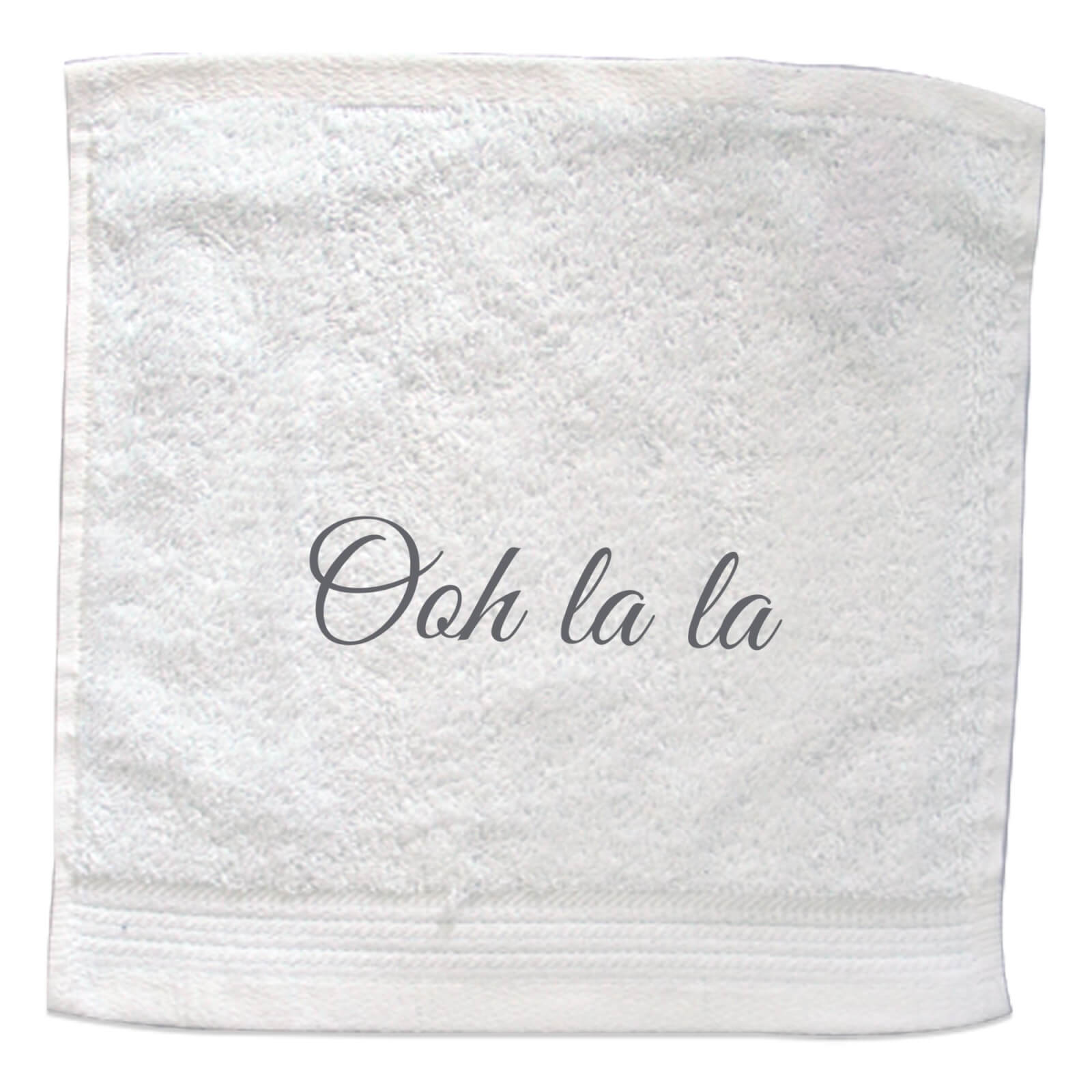 Ooh La La Embroidered Towel - Face Cloth