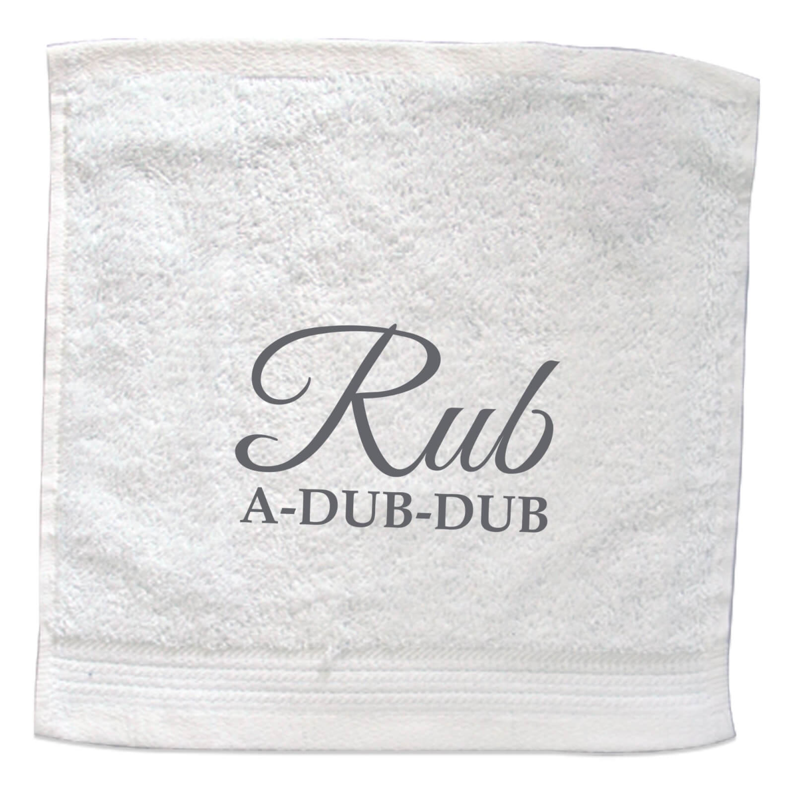 Rub A Dub Dub Embroidered Towel - Face Cloth