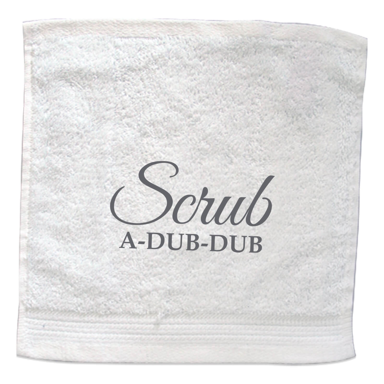 Scrub A Dub Dub Embroidered Towel - Face Cloth