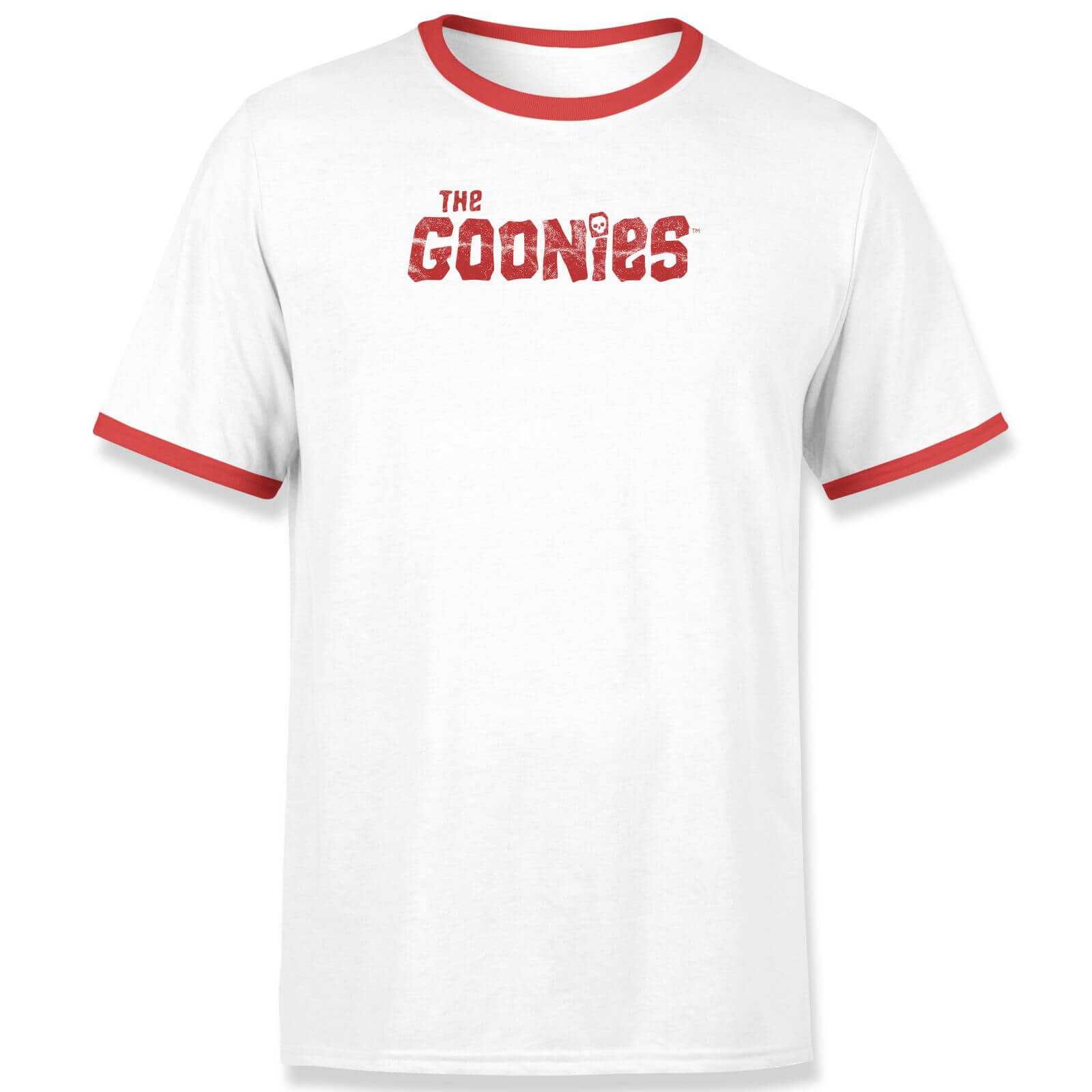 T-Shirt The Goonies Chunk Retro / Red Ringer - Bianco - Unisex - M - Bianco