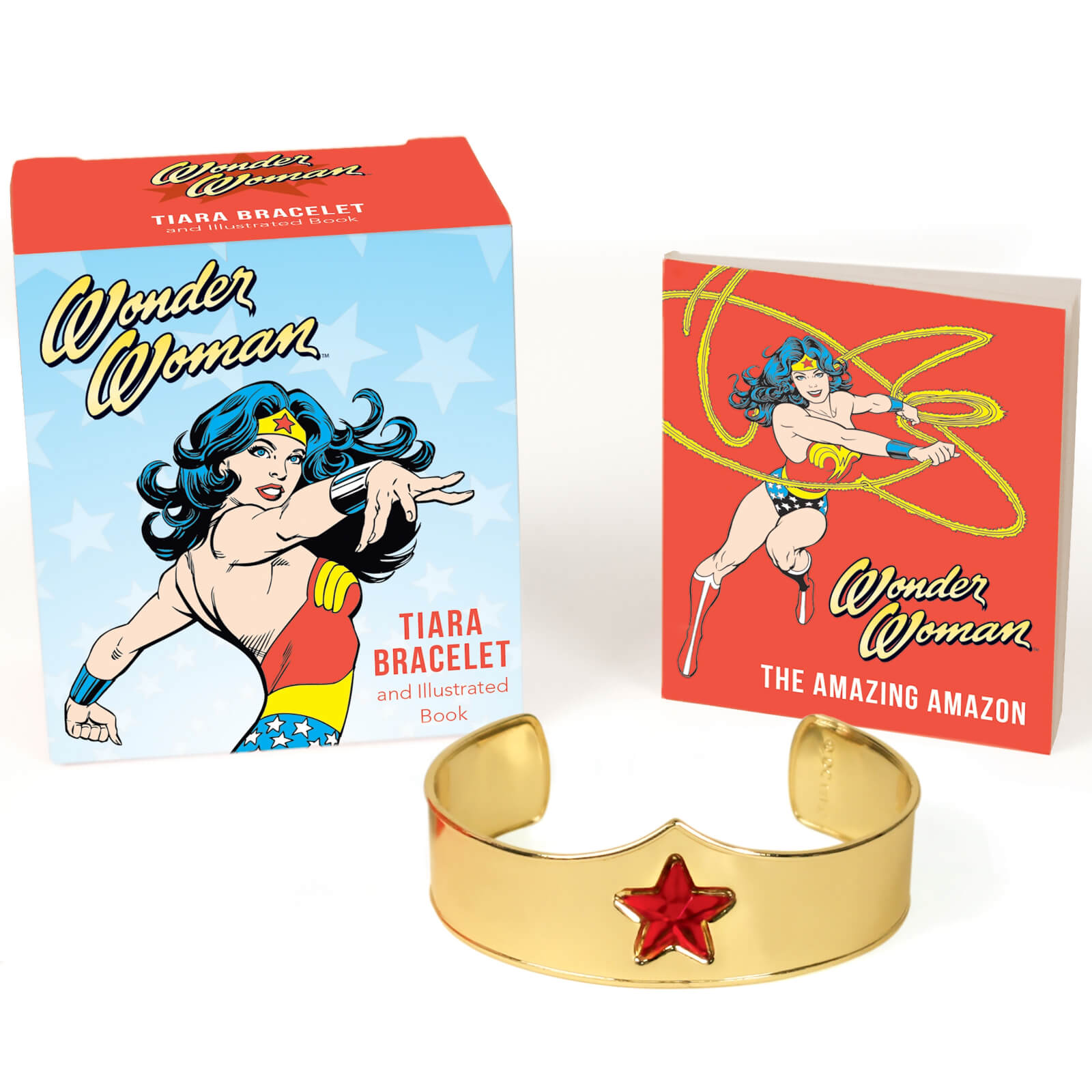 Wonder Woman Tiara Bracelet and Illustrated Book