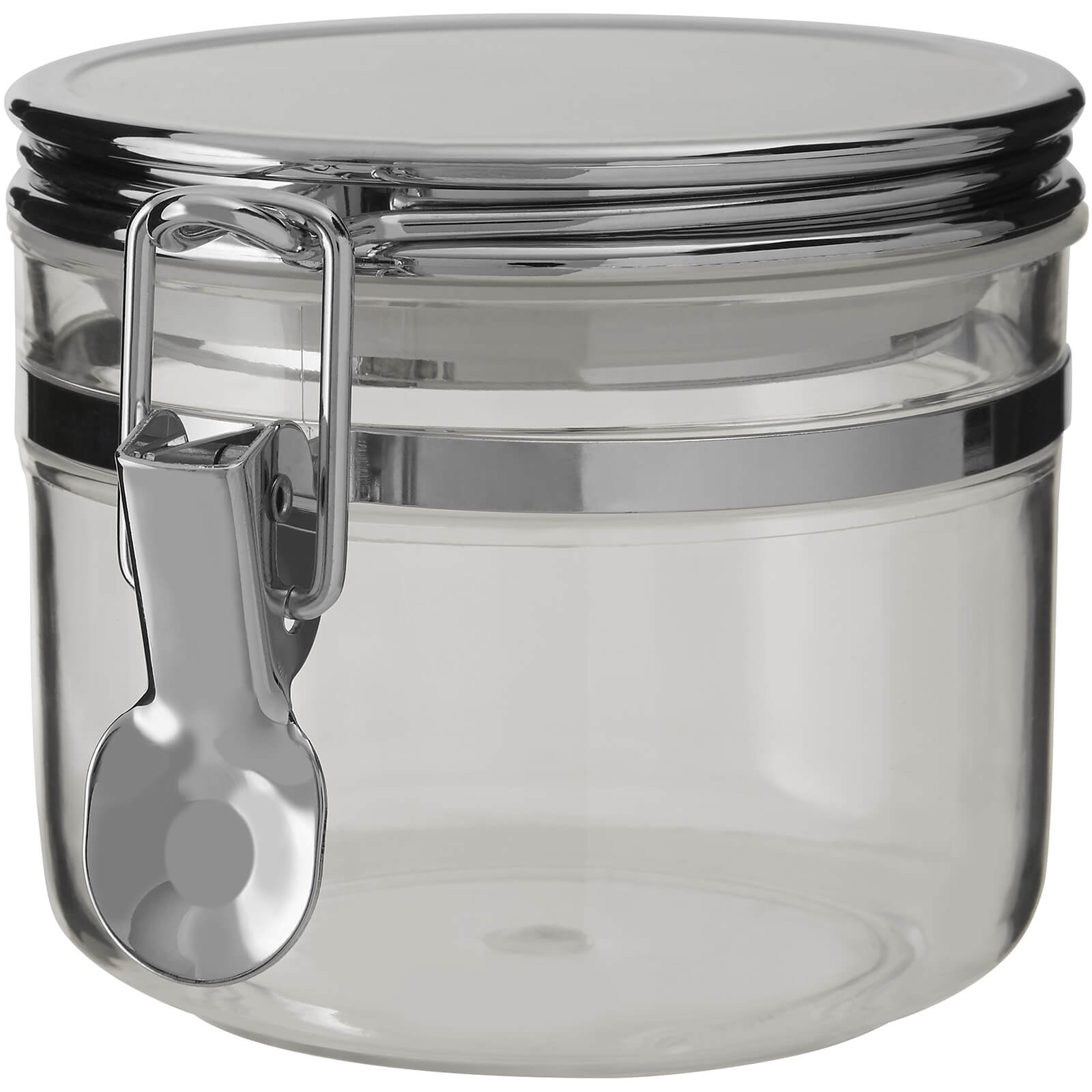 Image of Gozo Round Canister - Silver Finish Lid - Small
