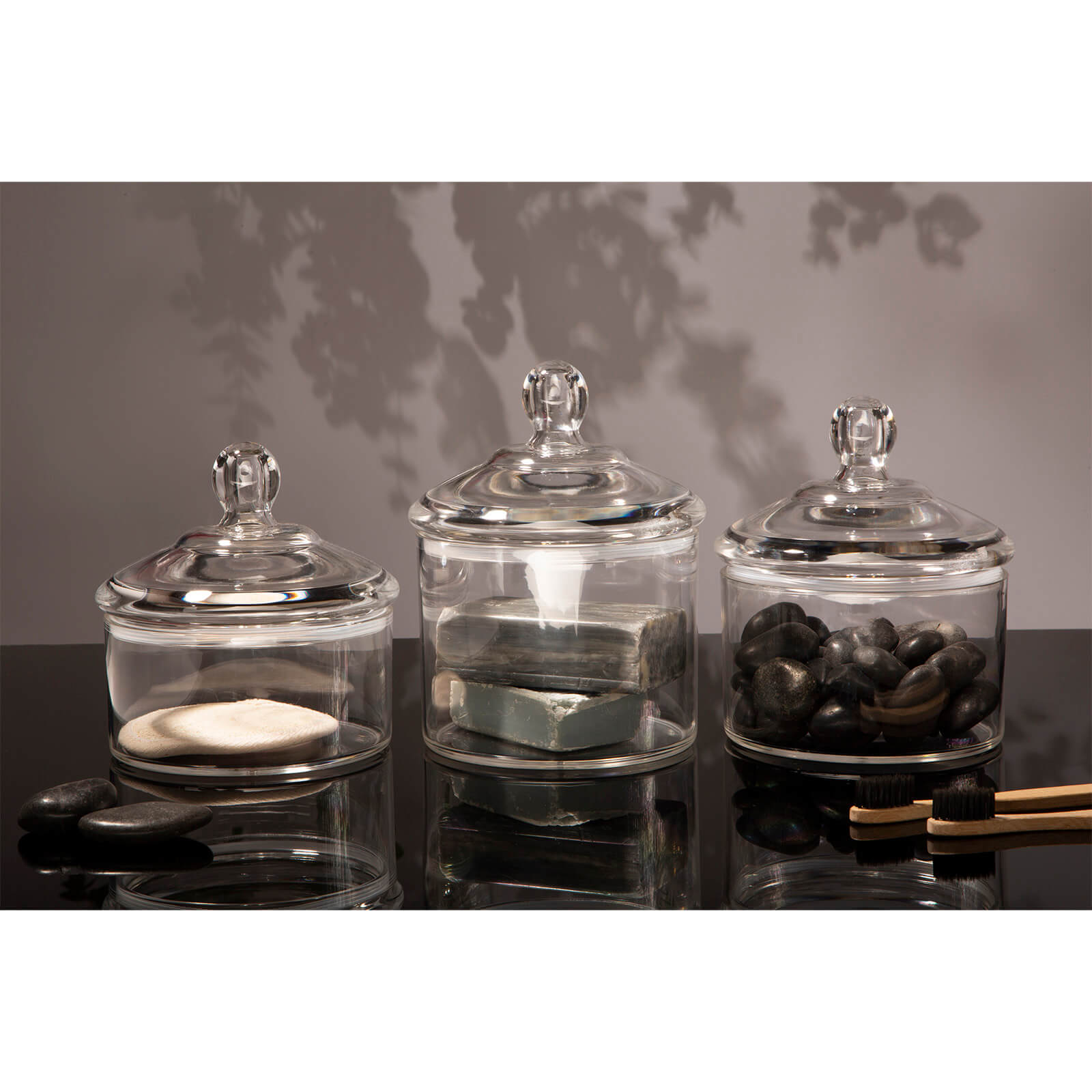 Gozo Round Canister with Lid - Small