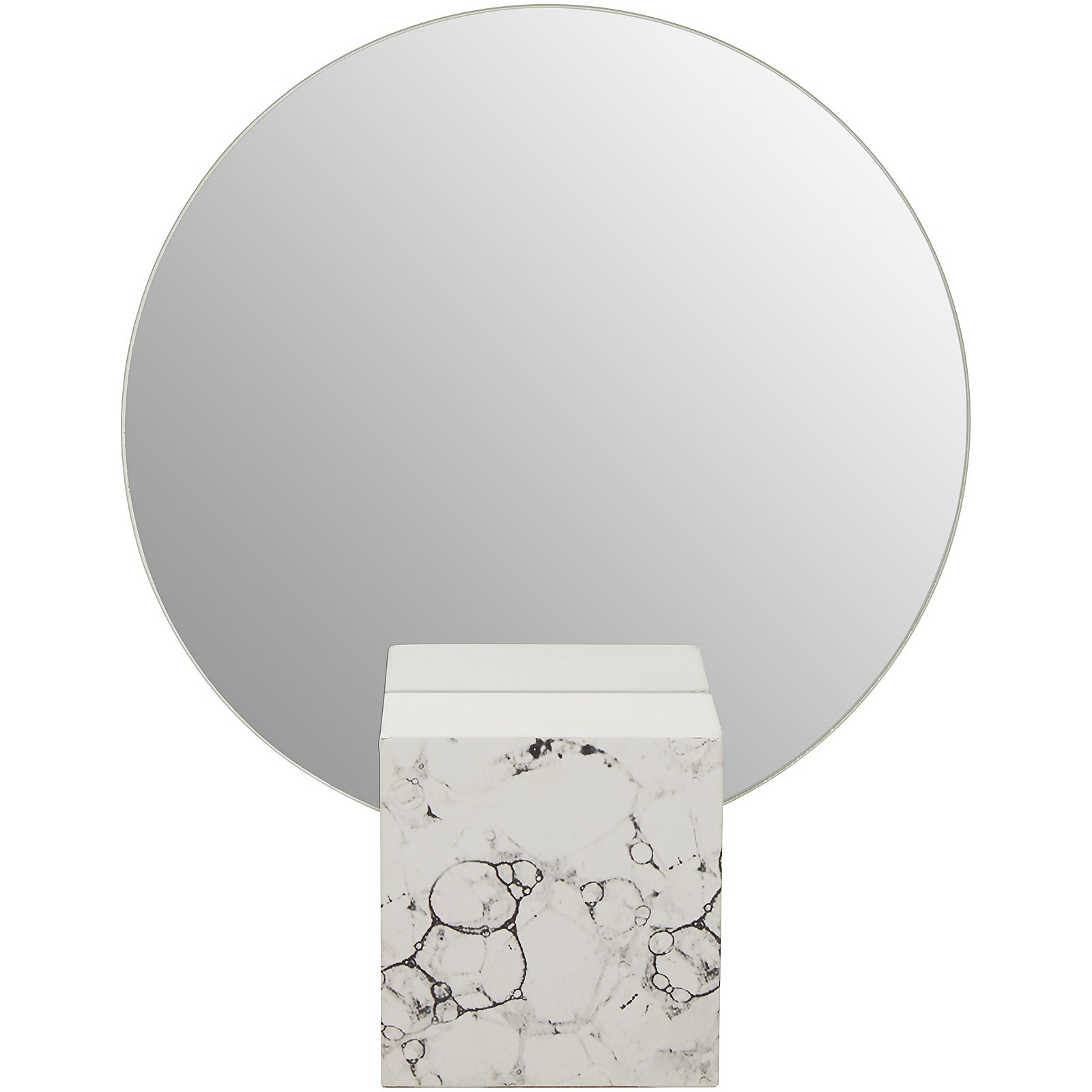 Image of Mimo Mirror - White Faux Marble