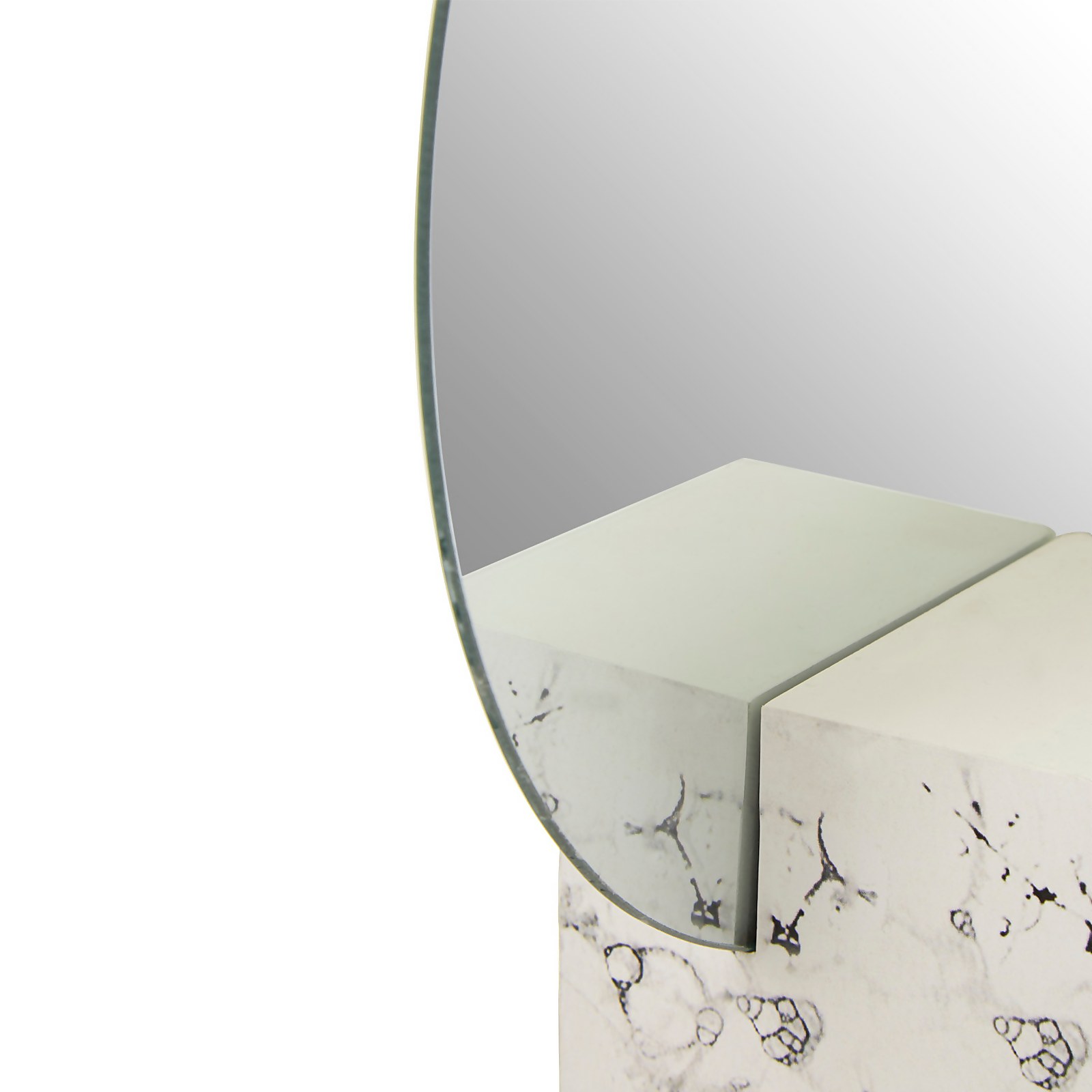 Mimo Mirror - White Faux Marble