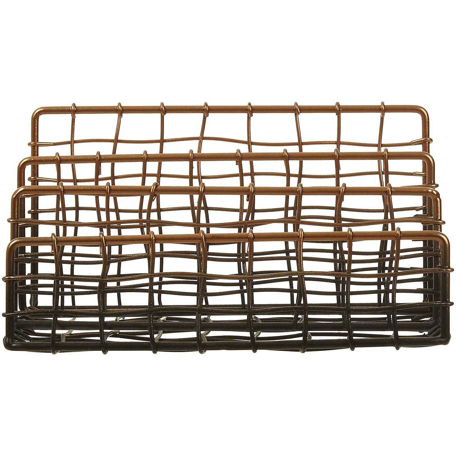 Mimo Wire Letter Rack - Black/Rose Gold