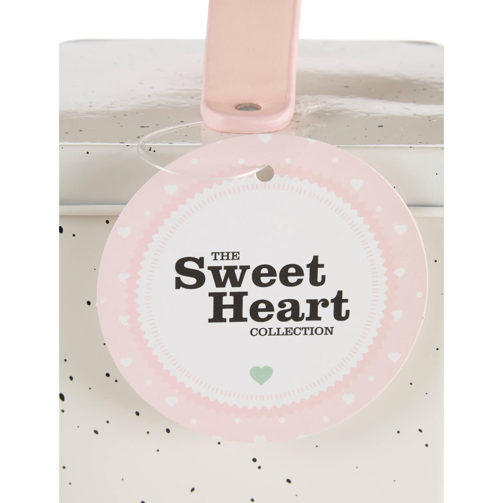 Sweet Heart Storage Canister - Chrome/Black Speckle