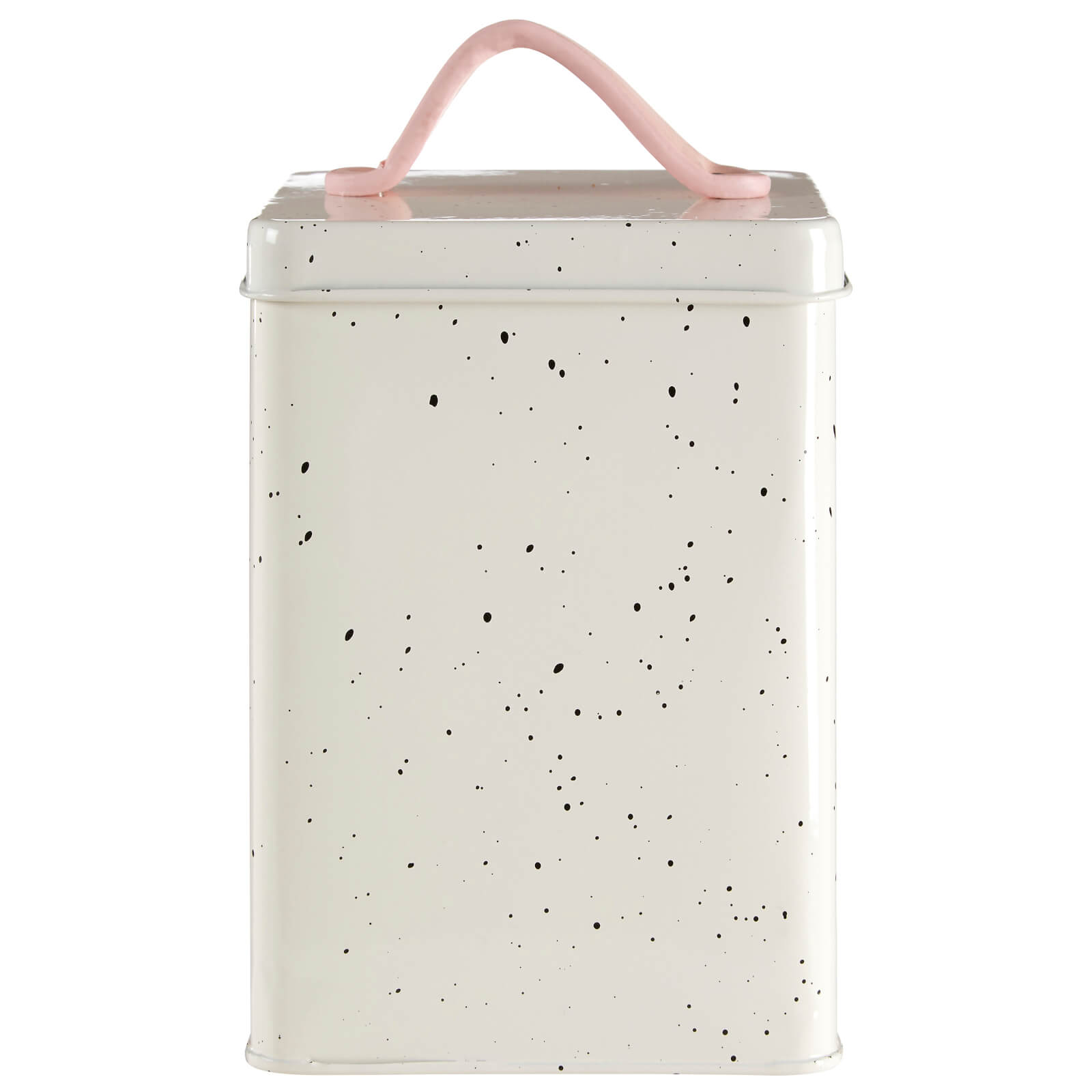 Sweet Heart Storage Canister - Chrome/Black Speckle