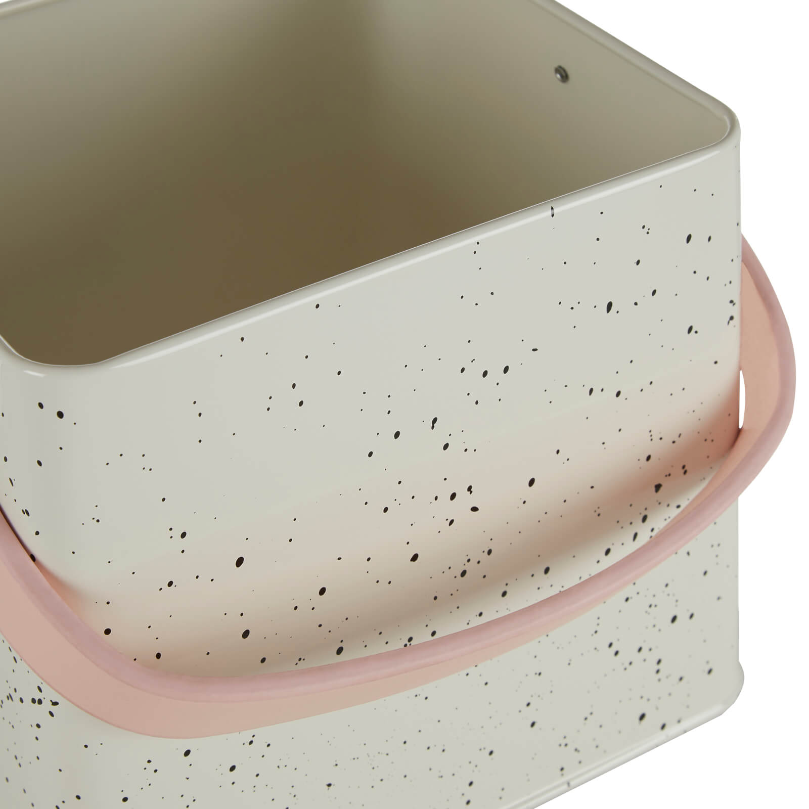 Sweet Heart Peg Box - Chrome/Black Speckle