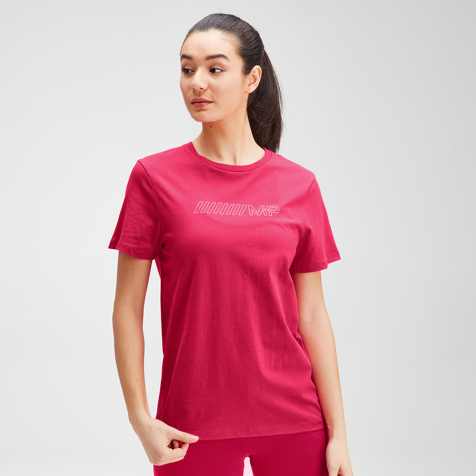 MP Women's Outline Graphic T-Shirt - Virtual Pink - XS