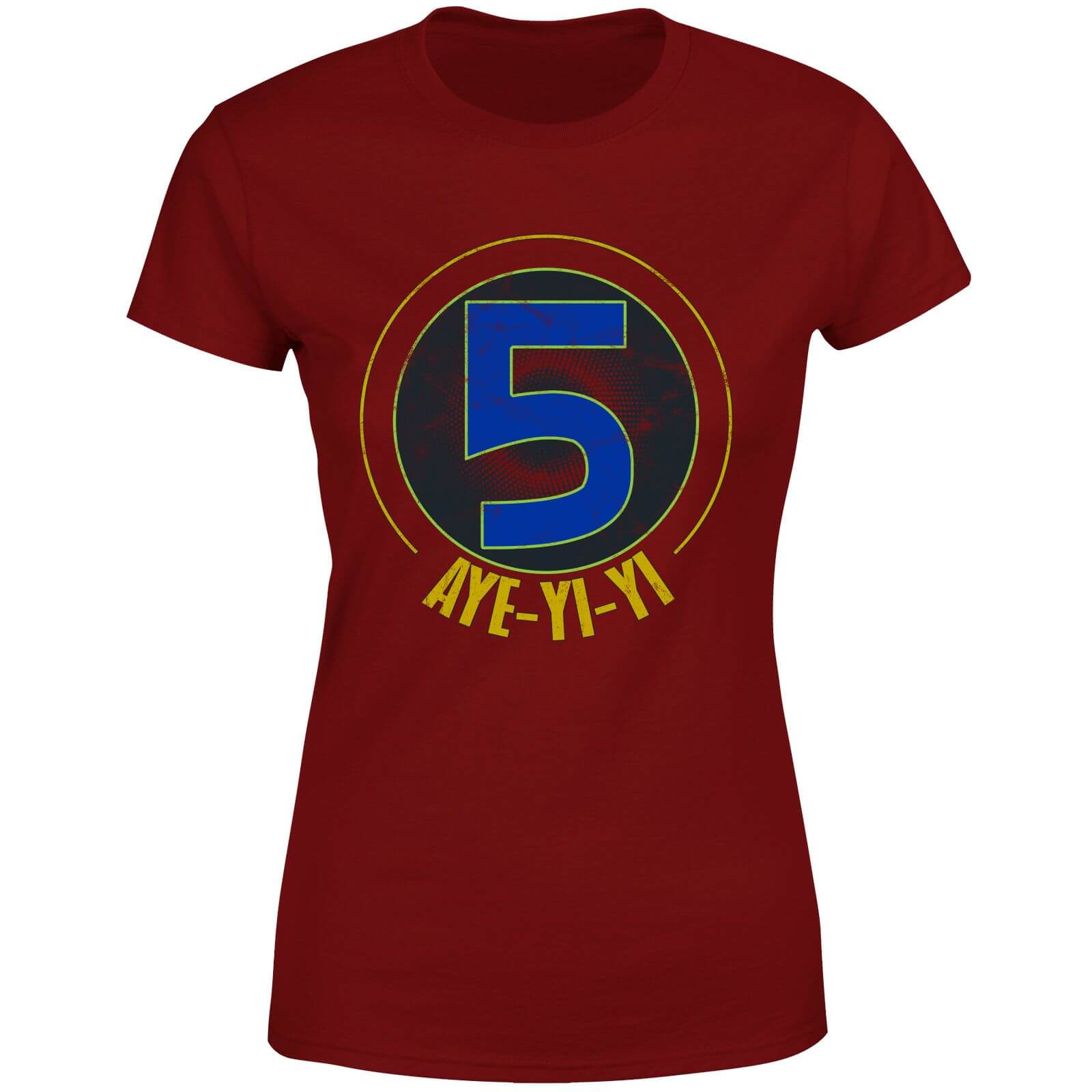 Image of Power Rangers Alpha-5 Logo Women's T-Shirt - Burgundy - L