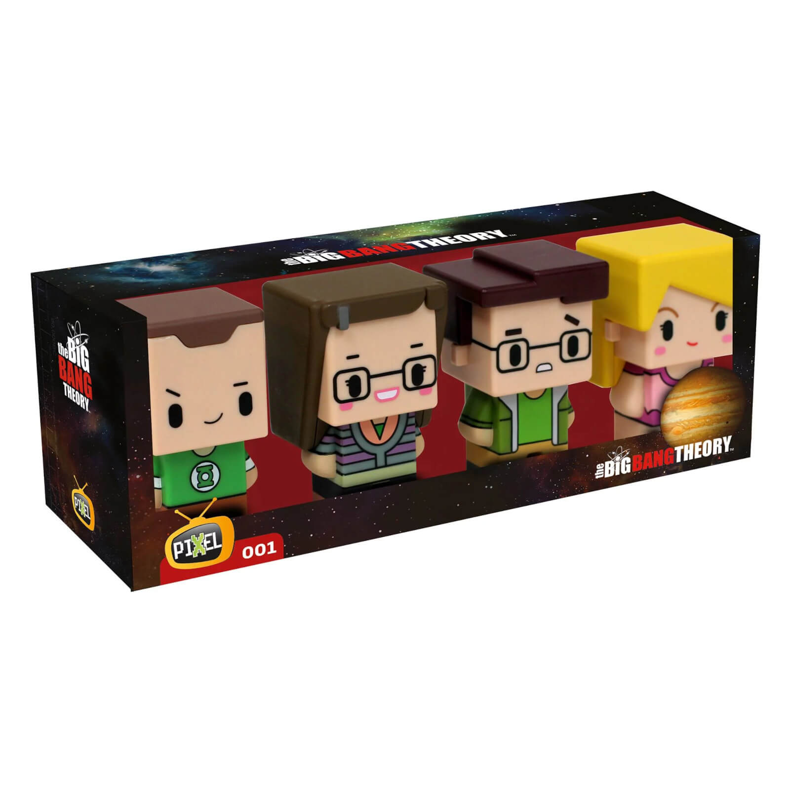 Pixel Figure Big Bang Theory Lot de 4 Figurines 7 cm