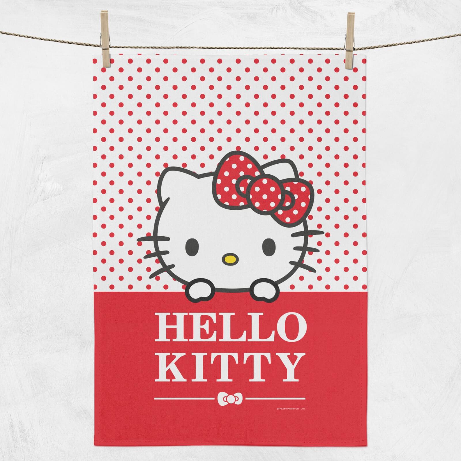 Hello Kitty Red Polka Dots Tea Towel
