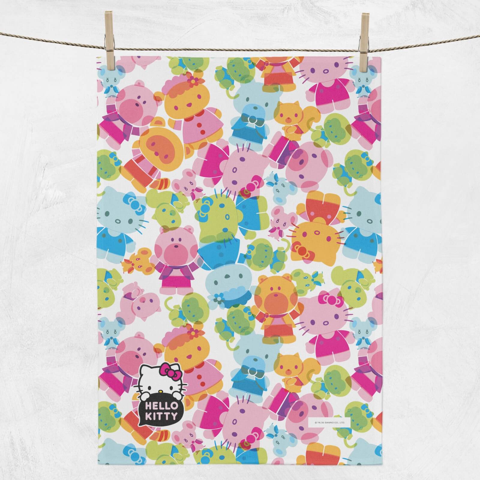 Hello Kitty Colourful Friends Tea Towel
