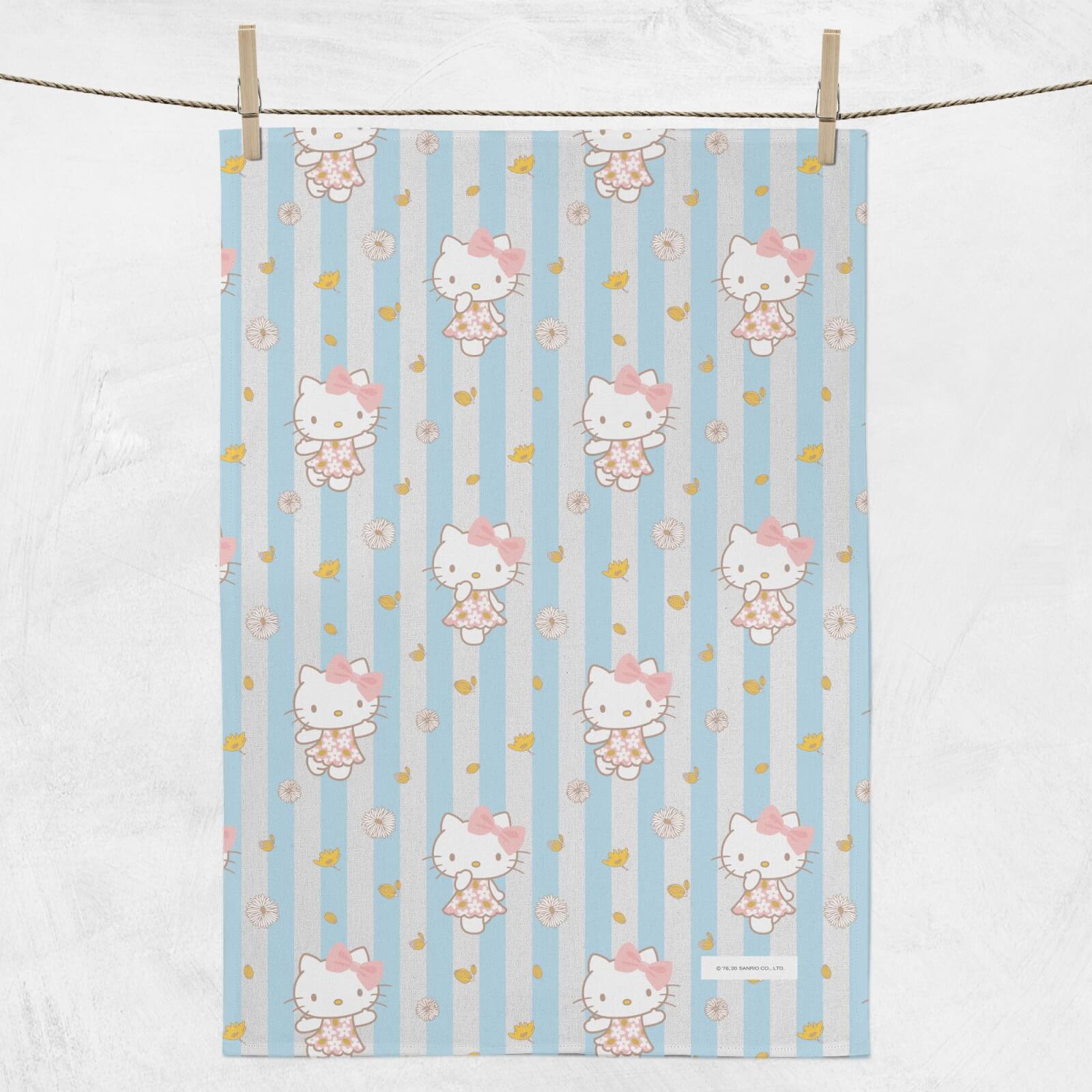 Hello Kitty Buttercream Flowers Tea Towel