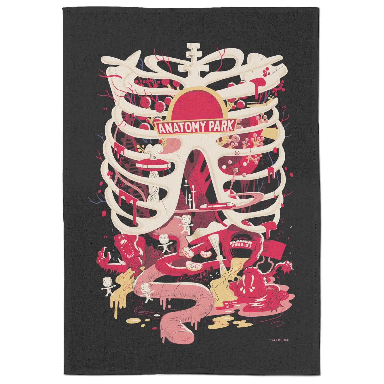Rick And Morty Anatomy Park Tea Towel