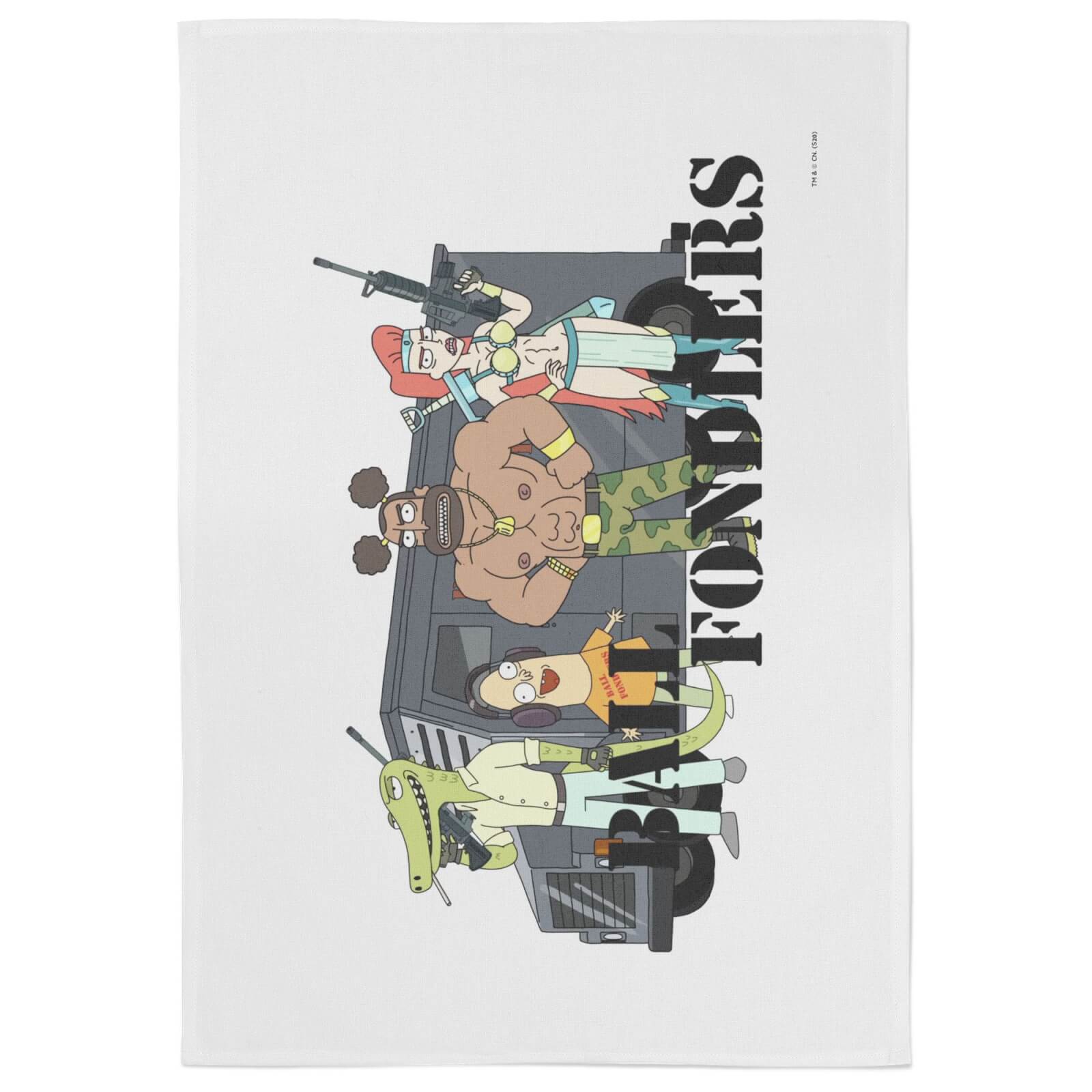 Rick And Morty Ball Fondlers Tea Towel