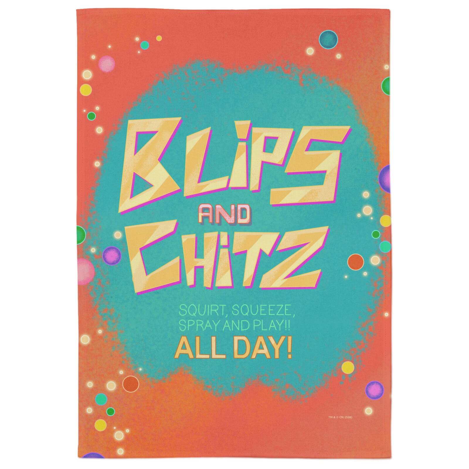Rick And Morty Blips And Chitz Tea Towel