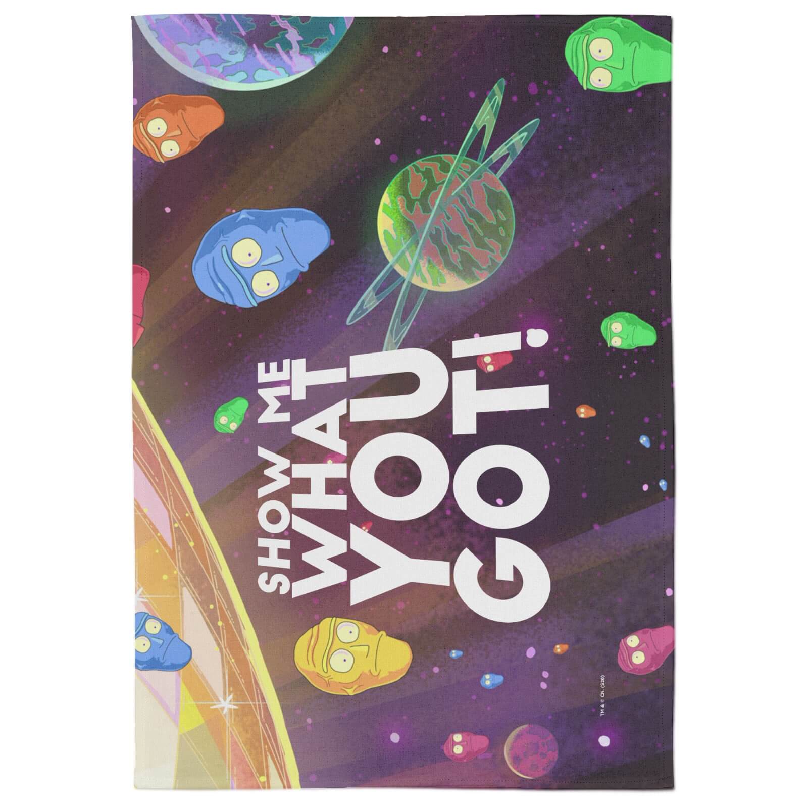 Rick And Morty Show Me What You Got Tea Towel