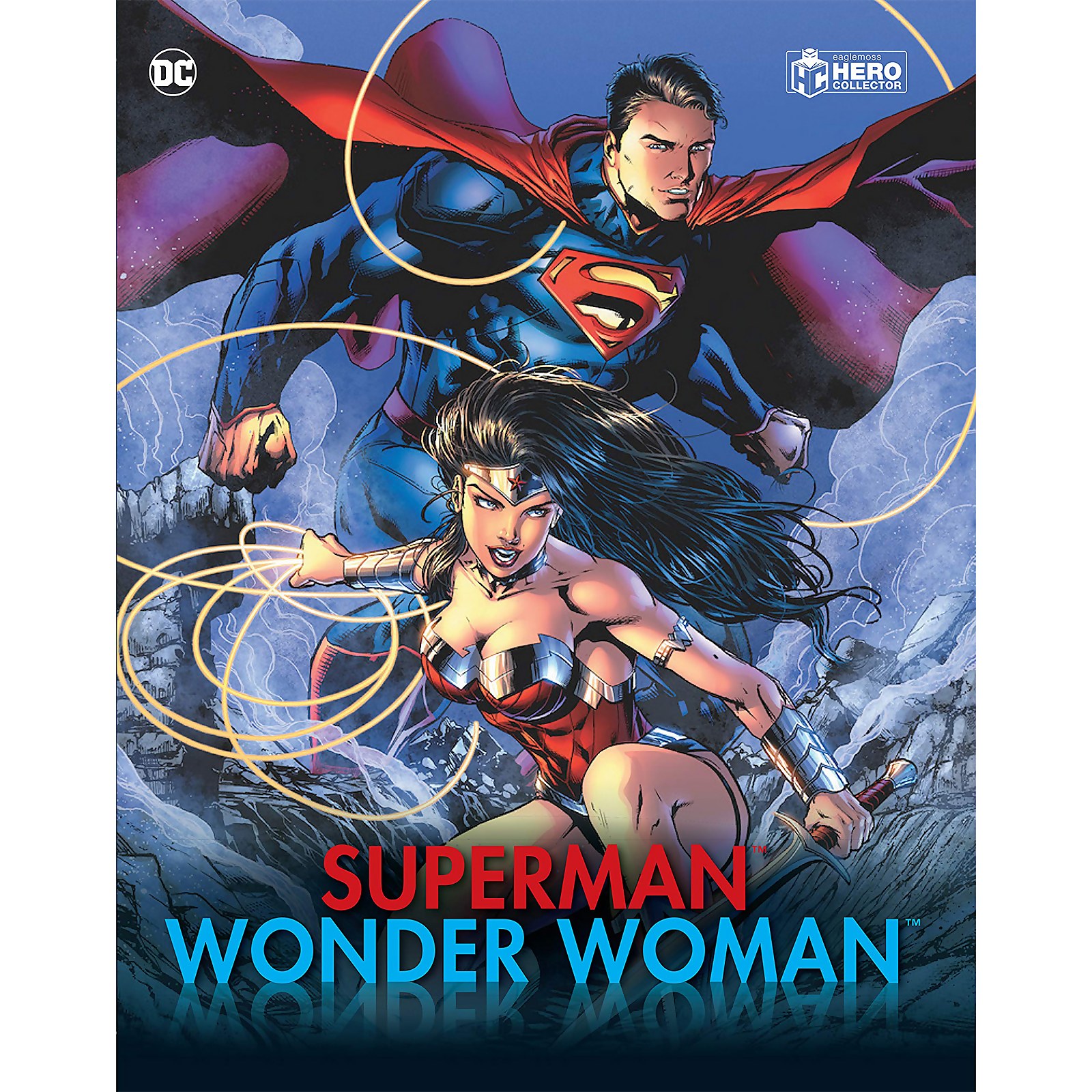 Eaglemoss DC Comics Superman and Wonder Woman Illustrated Guide Plus Collectibles Paperback
