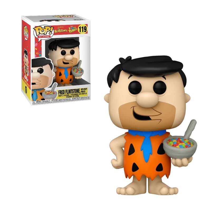 The Flintstones Fruity Pebbles Fred With Cereal Funko Pop Vinyl
