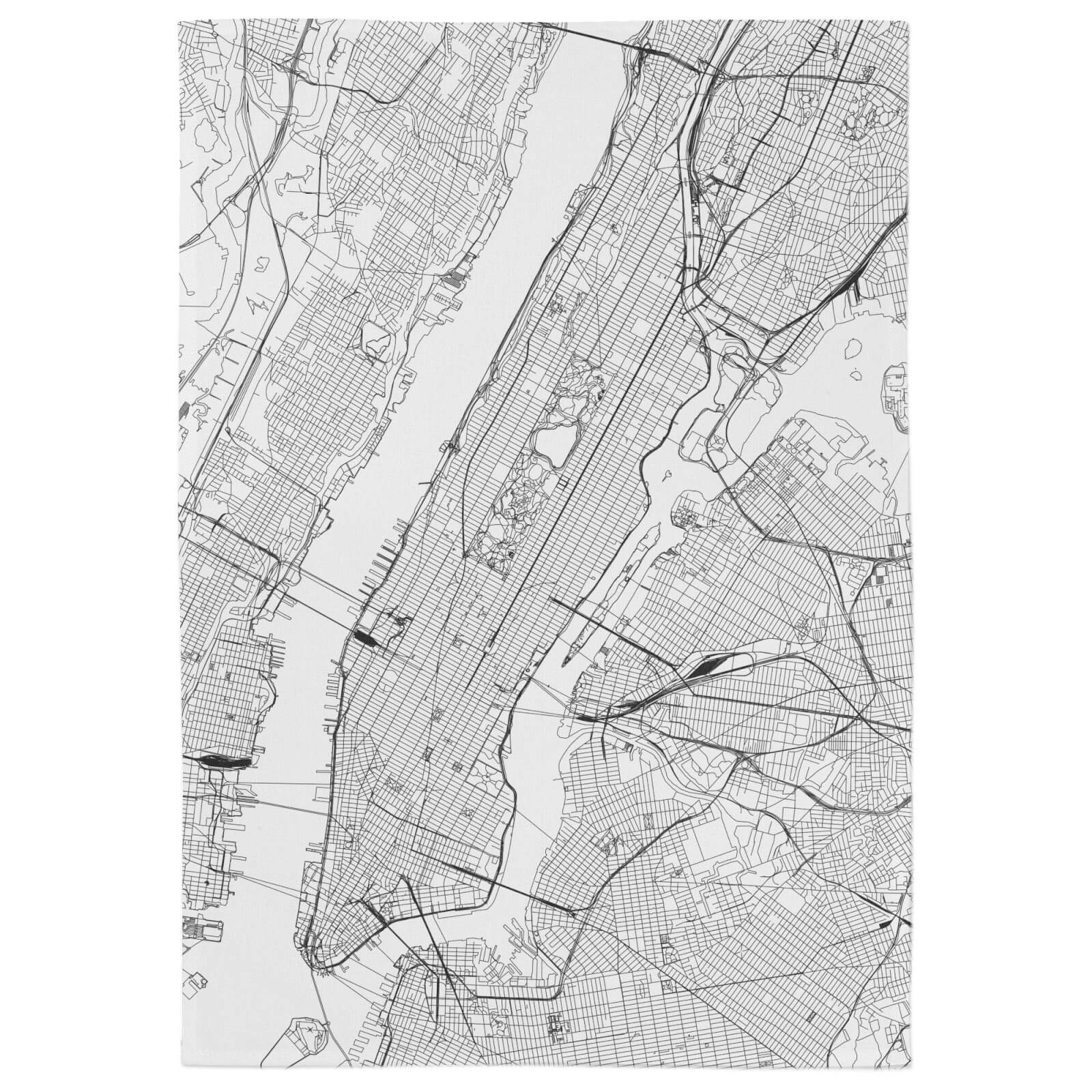 New York City Map Tea Towel