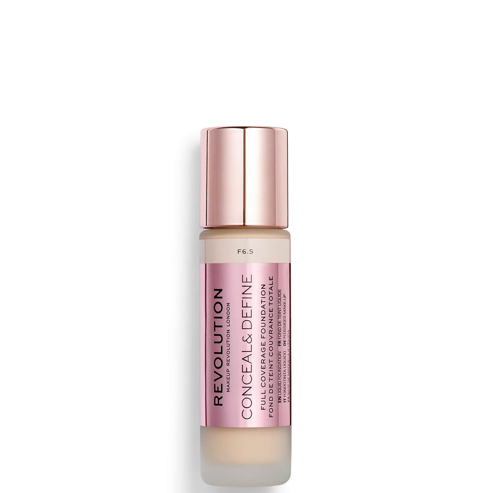 Photos - Foundation & Concealer Makeup Revolution Conceal & Define Foundation  - F6.5 20884 (Various Shades)