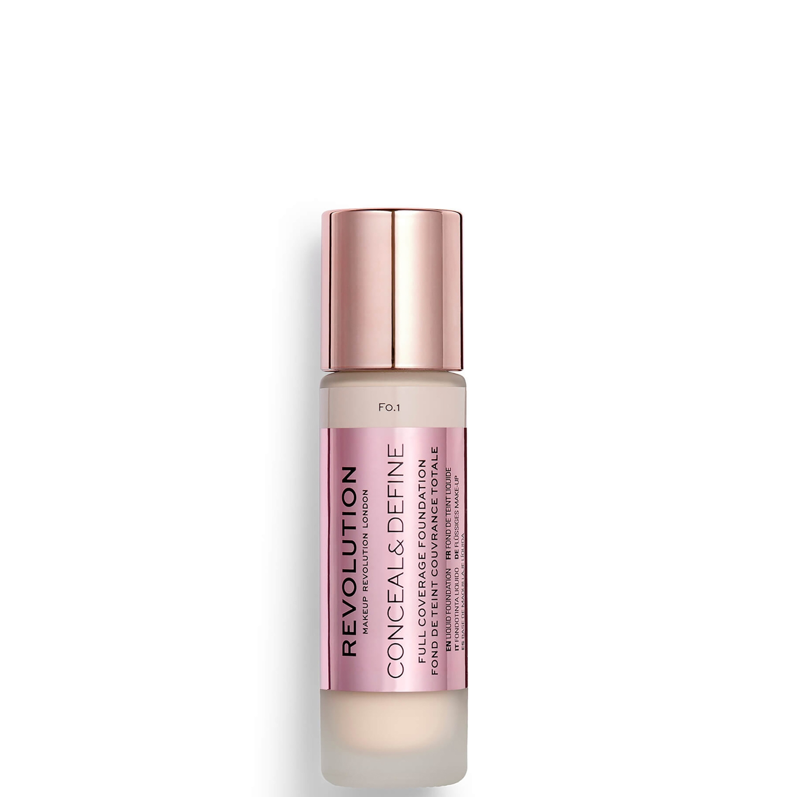 

Makeup Revolution Conceal & Define Foundation (Various Shades) - F0.1