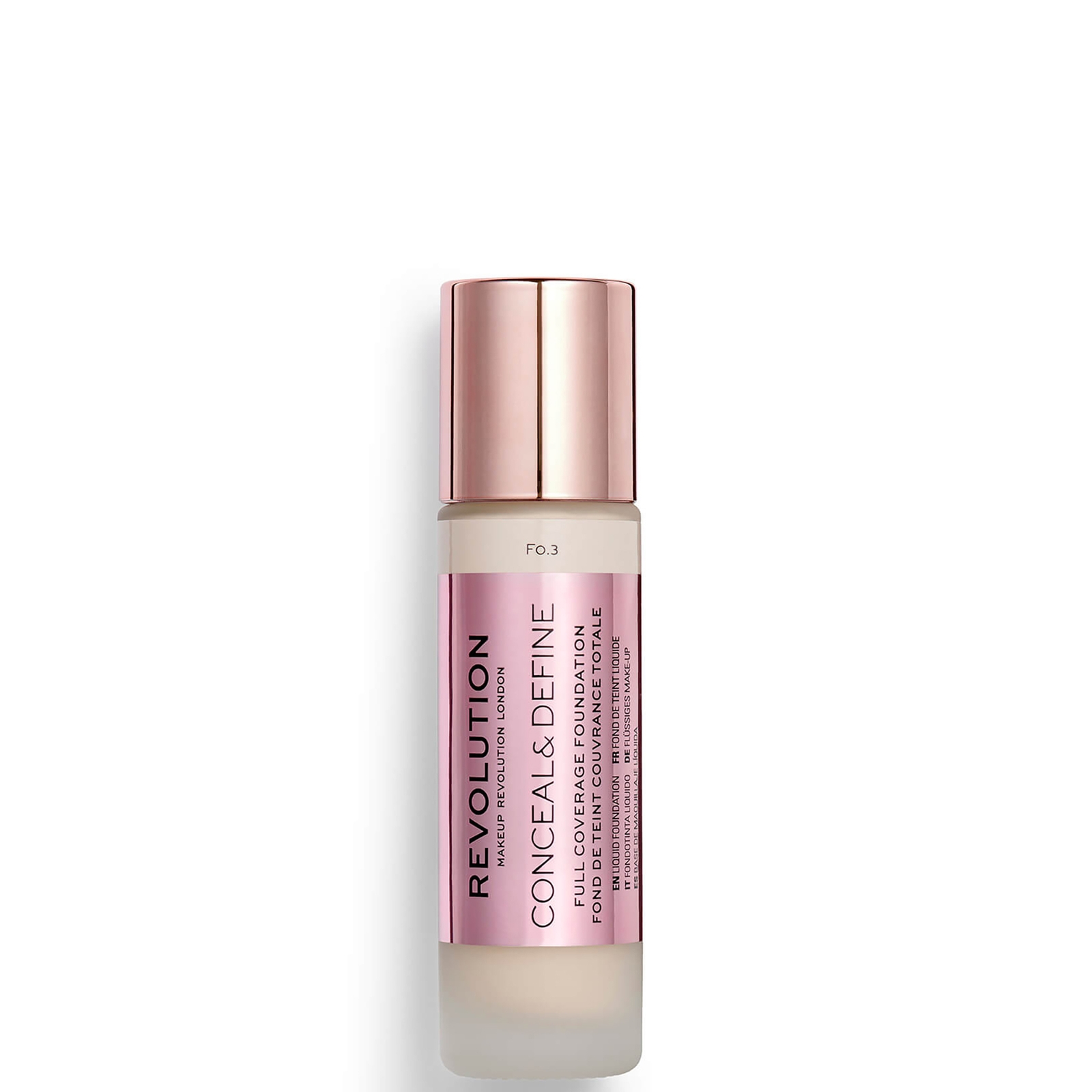 

Makeup Revolution Conceal & Define Foundation (Various Shades) - F0.3