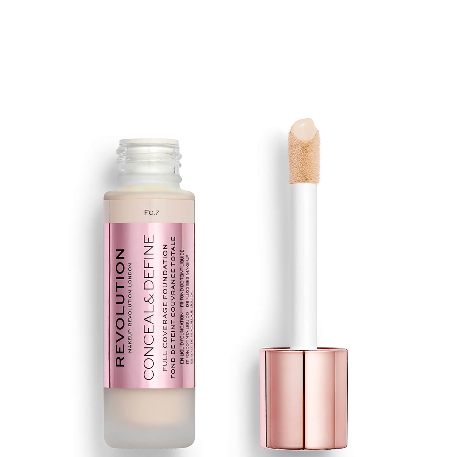 Thumbnail - Makeup Revolution Conceal & Define Foundation (Verschiedene Farbtöne) - F0.7
