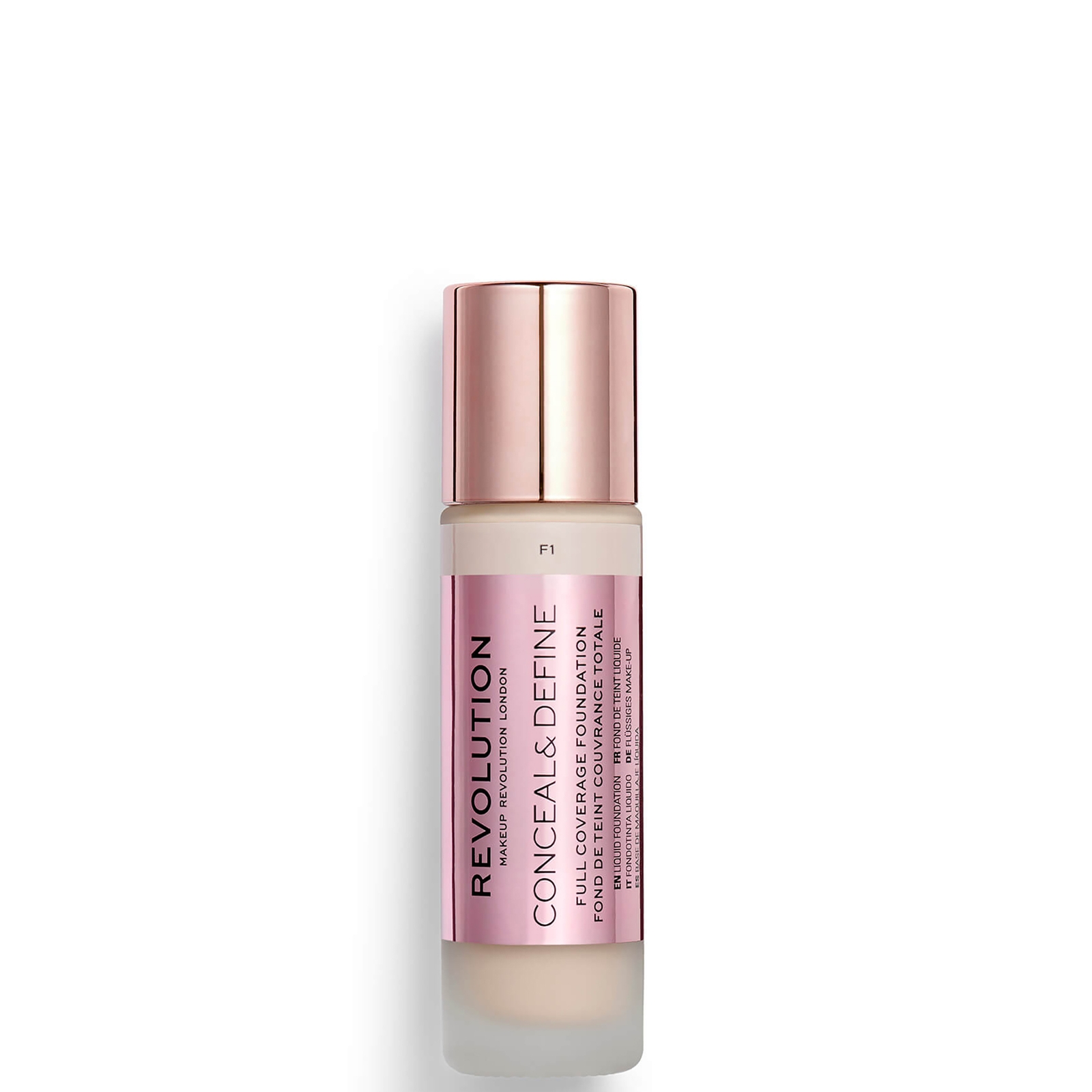 

Makeup Revolution Conceal & Define Foundation (Various Shades) - F1