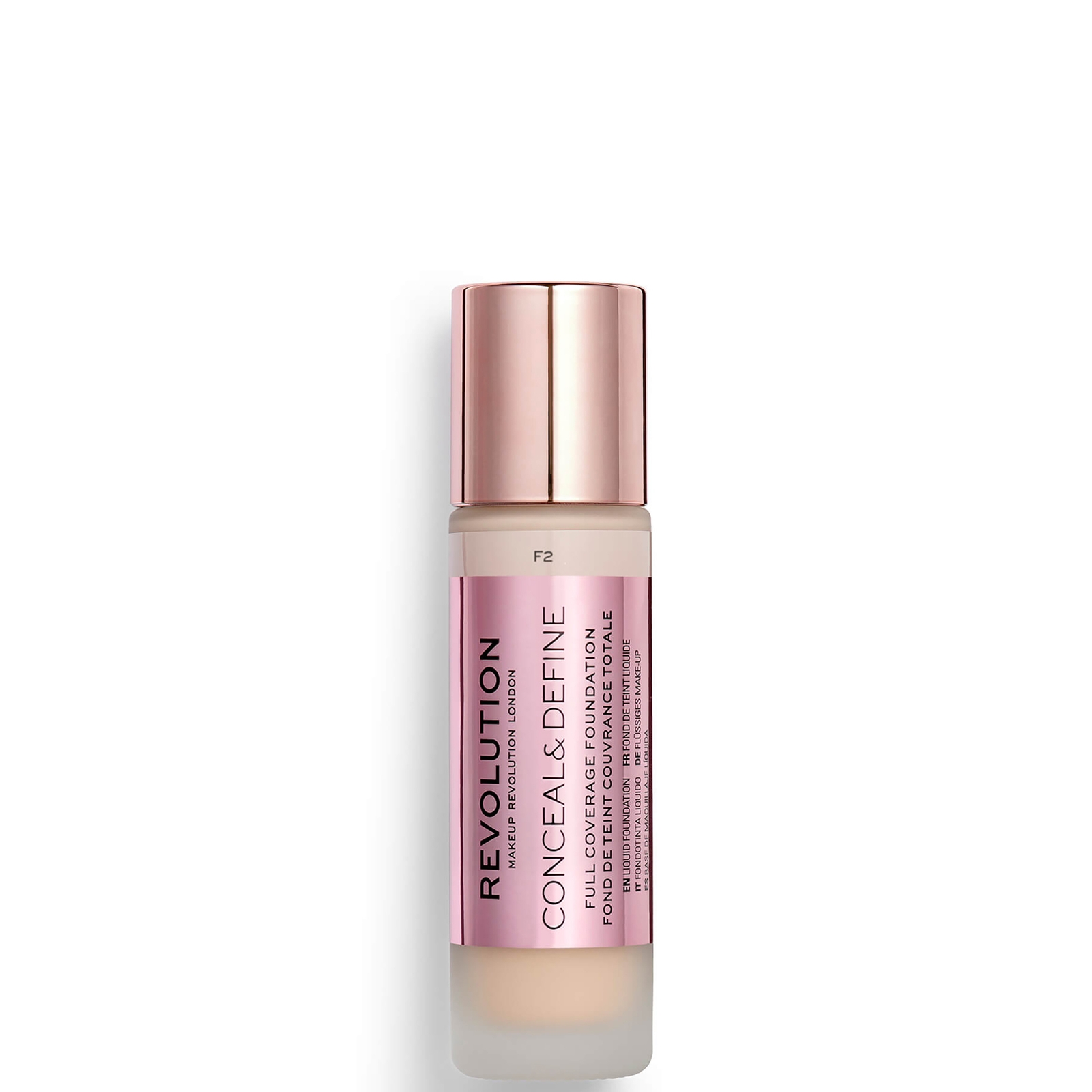 

Makeup Revolution Conceal & Define Foundation (Various Shades) - F2