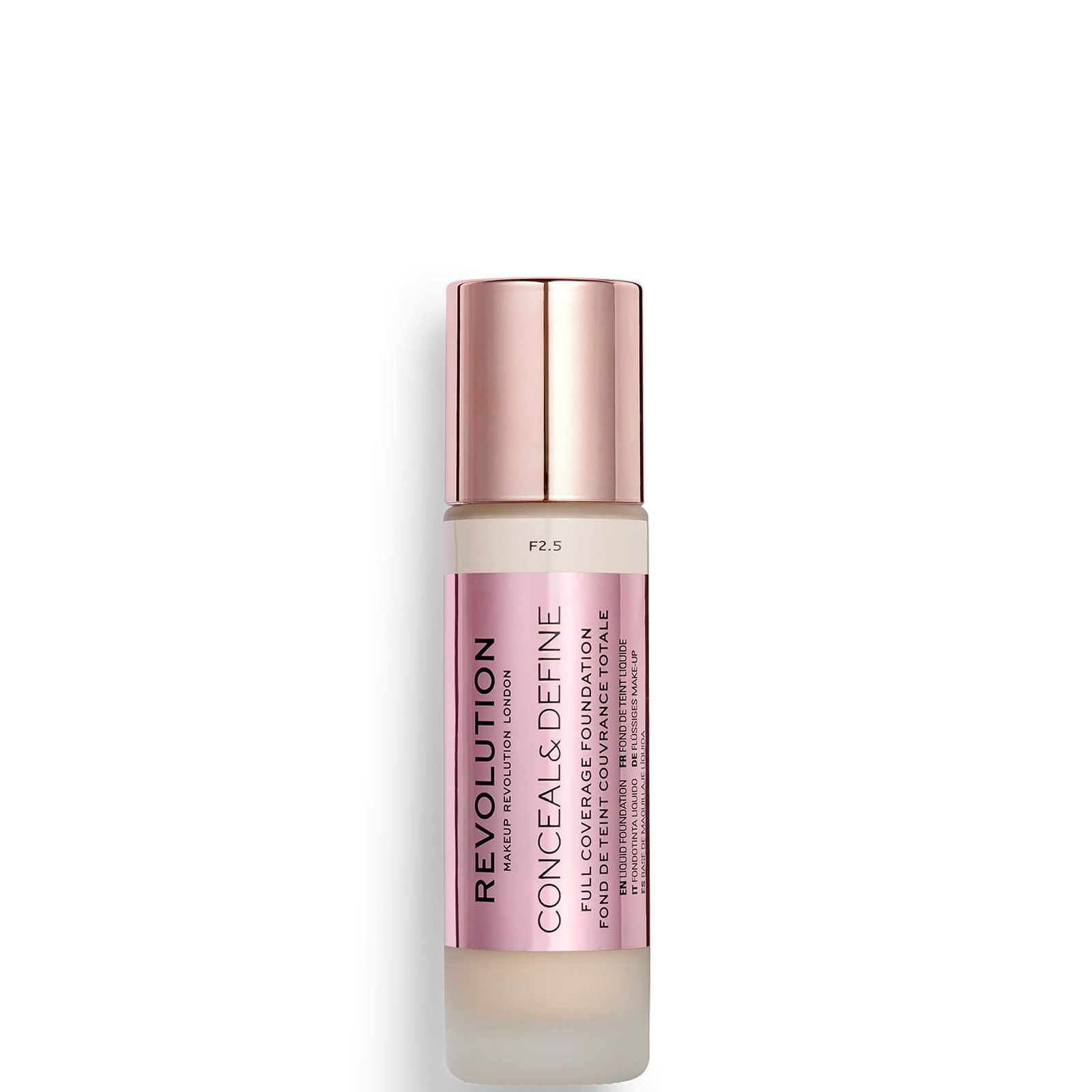 

Makeup Revolution Conceal & Define Foundation (Various Shades) - F2.5