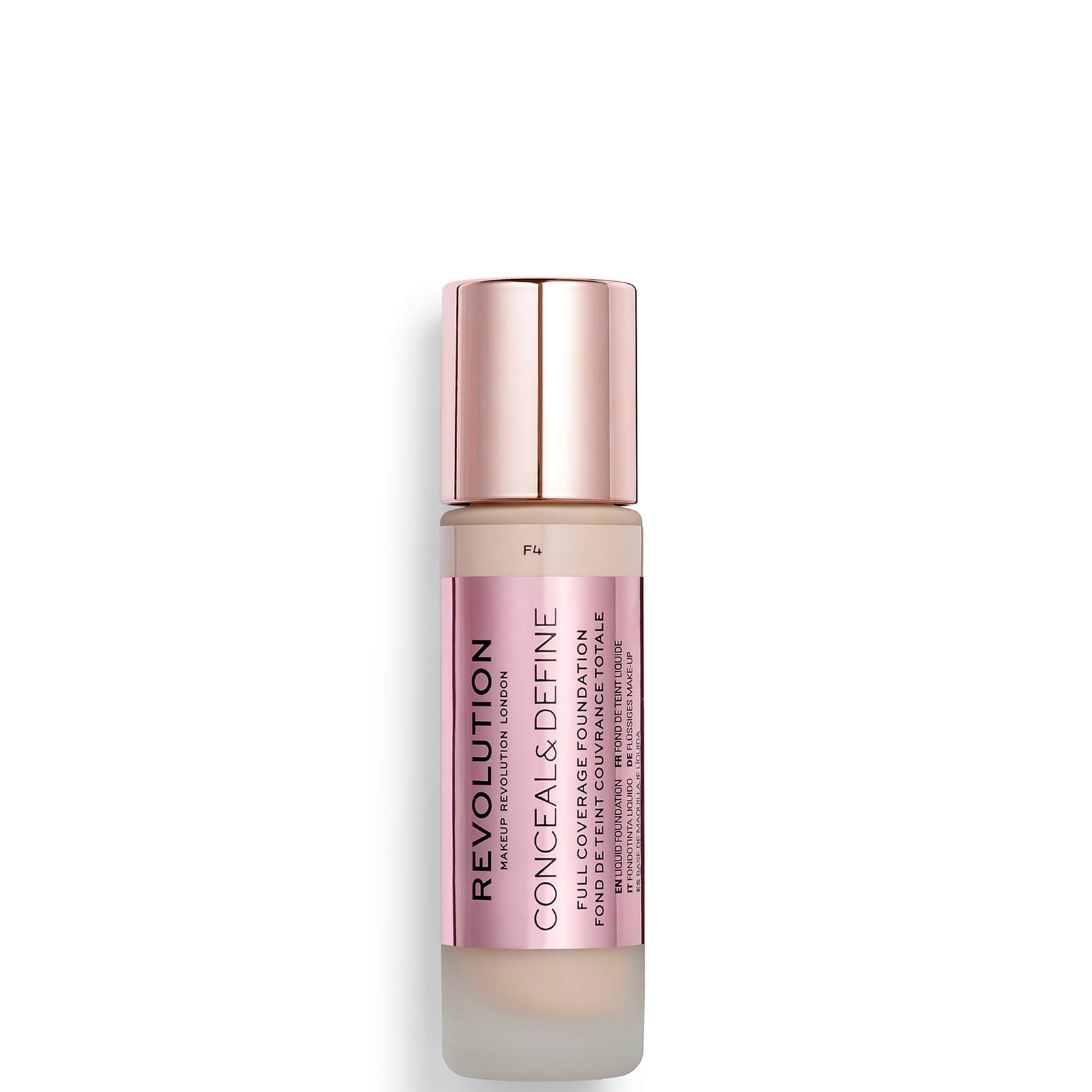

Makeup Revolution Conceal & Define Foundation (Various Shades) - F4
