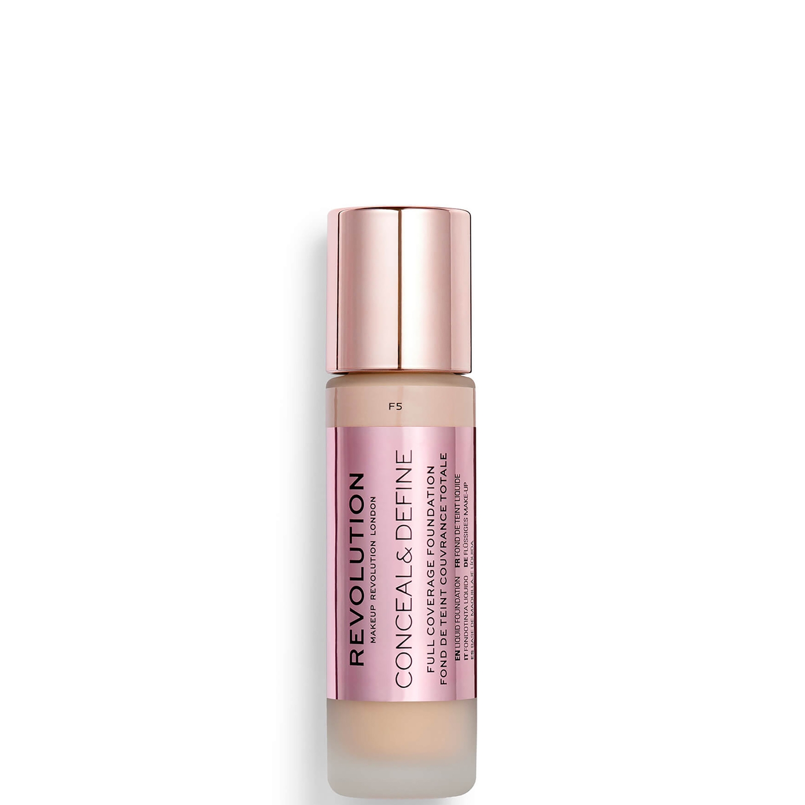 

Makeup Revolution Conceal & Define Foundation (Various Shades) - F5
