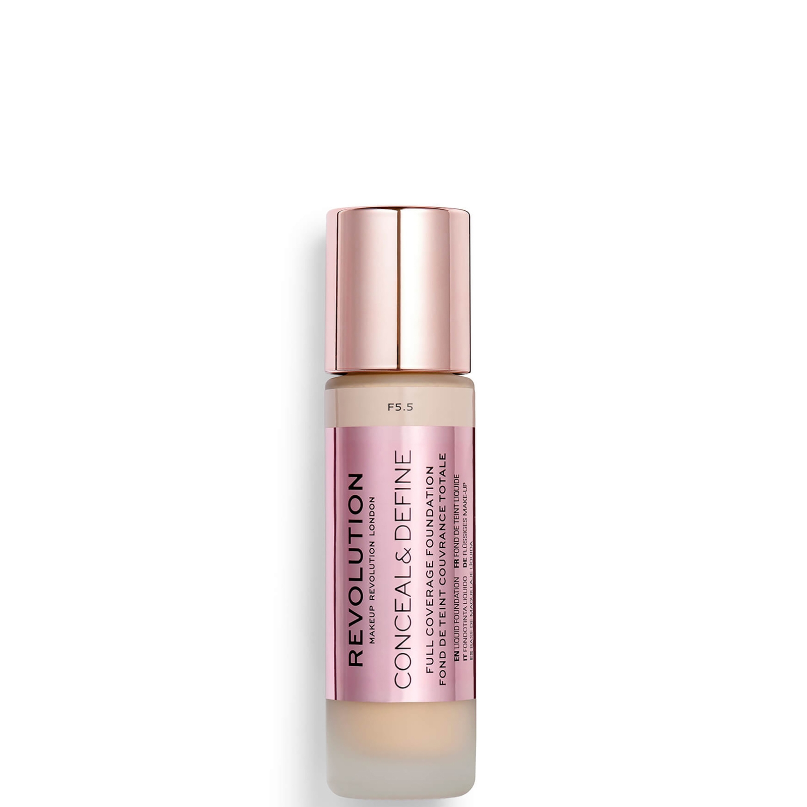 

Makeup Revolution Conceal & Define Foundation (Various Shades) - F5.5