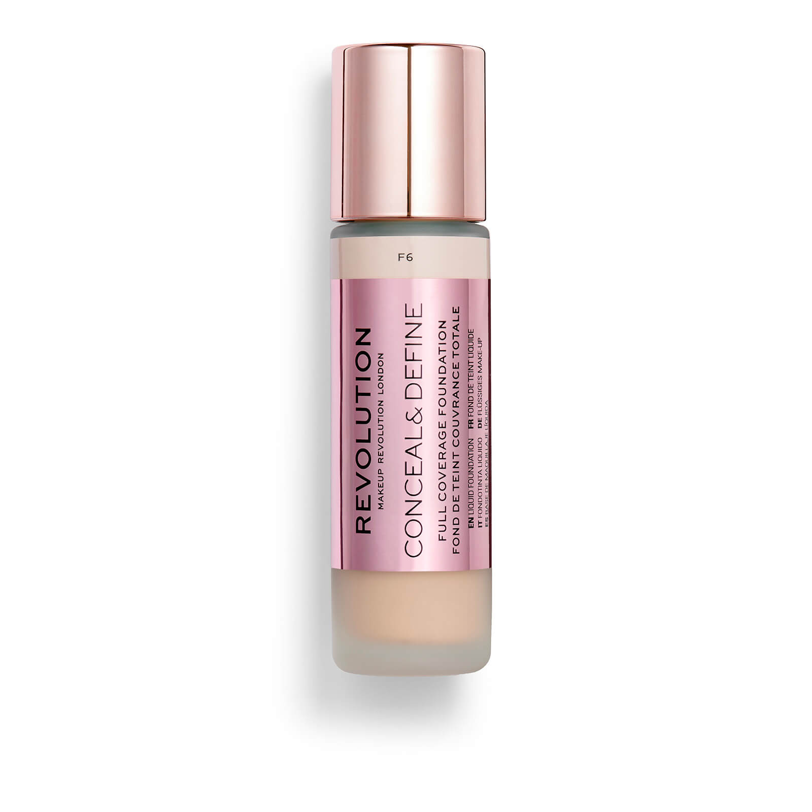 Makeup Revolution Conceal & Define Foundation (Various Shades) - F6