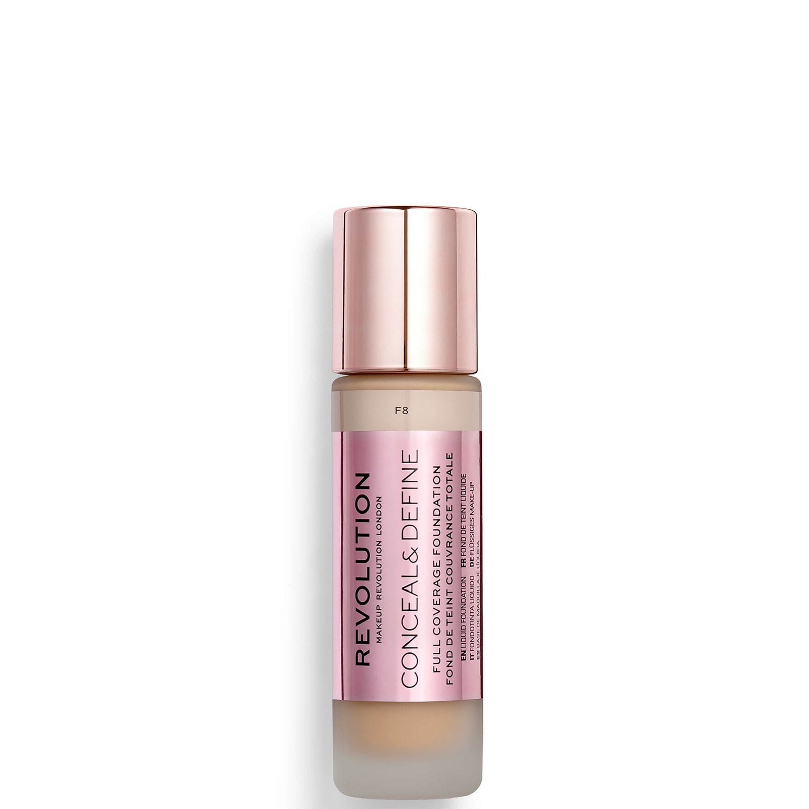 

Makeup Revolution Conceal & Define Foundation (Various Shades) - F8