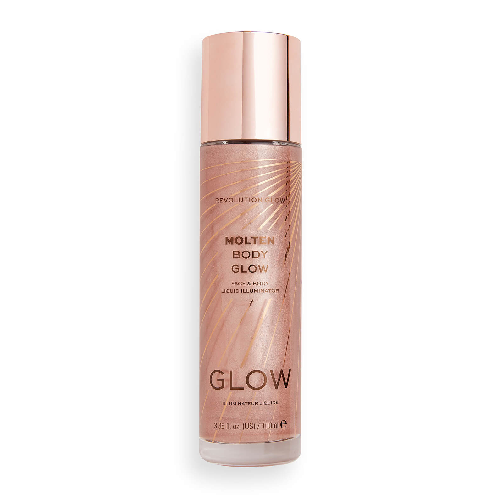 Makeup Revolution Glow Molten Body Liquid Illuminator (Various Shades) - Rose Gold