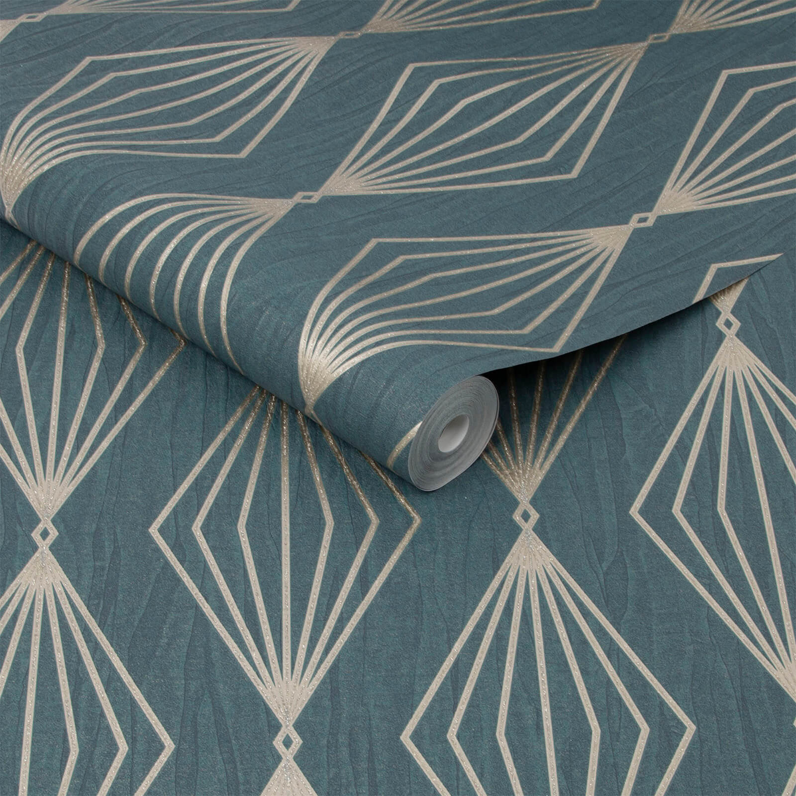 Boutique Emerald Marquise Geometric Wallpaper