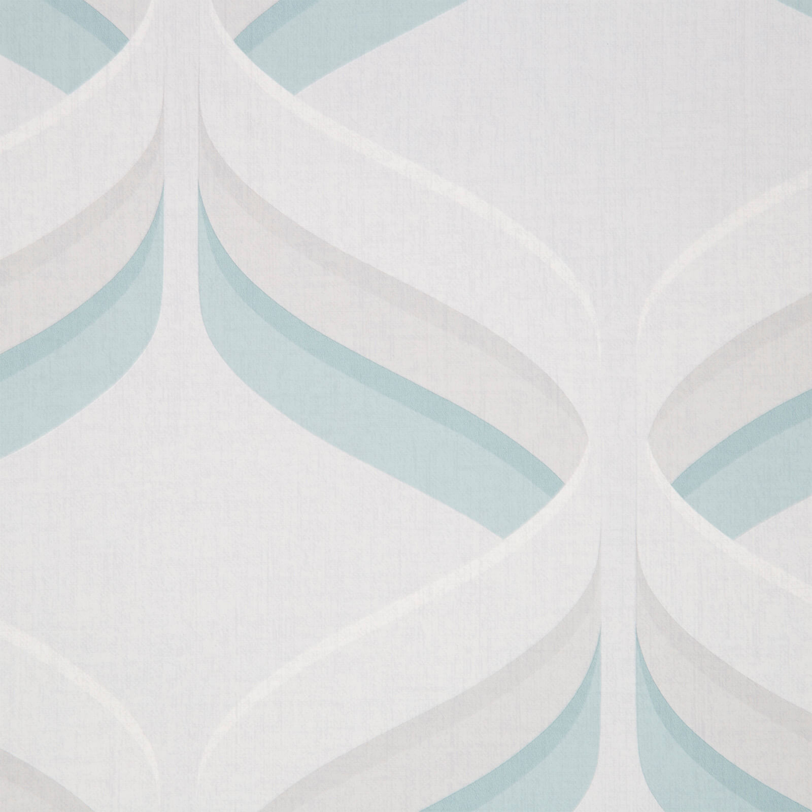 Fresco Retro Ogee Sky Blue Geometric Wallpaper| 