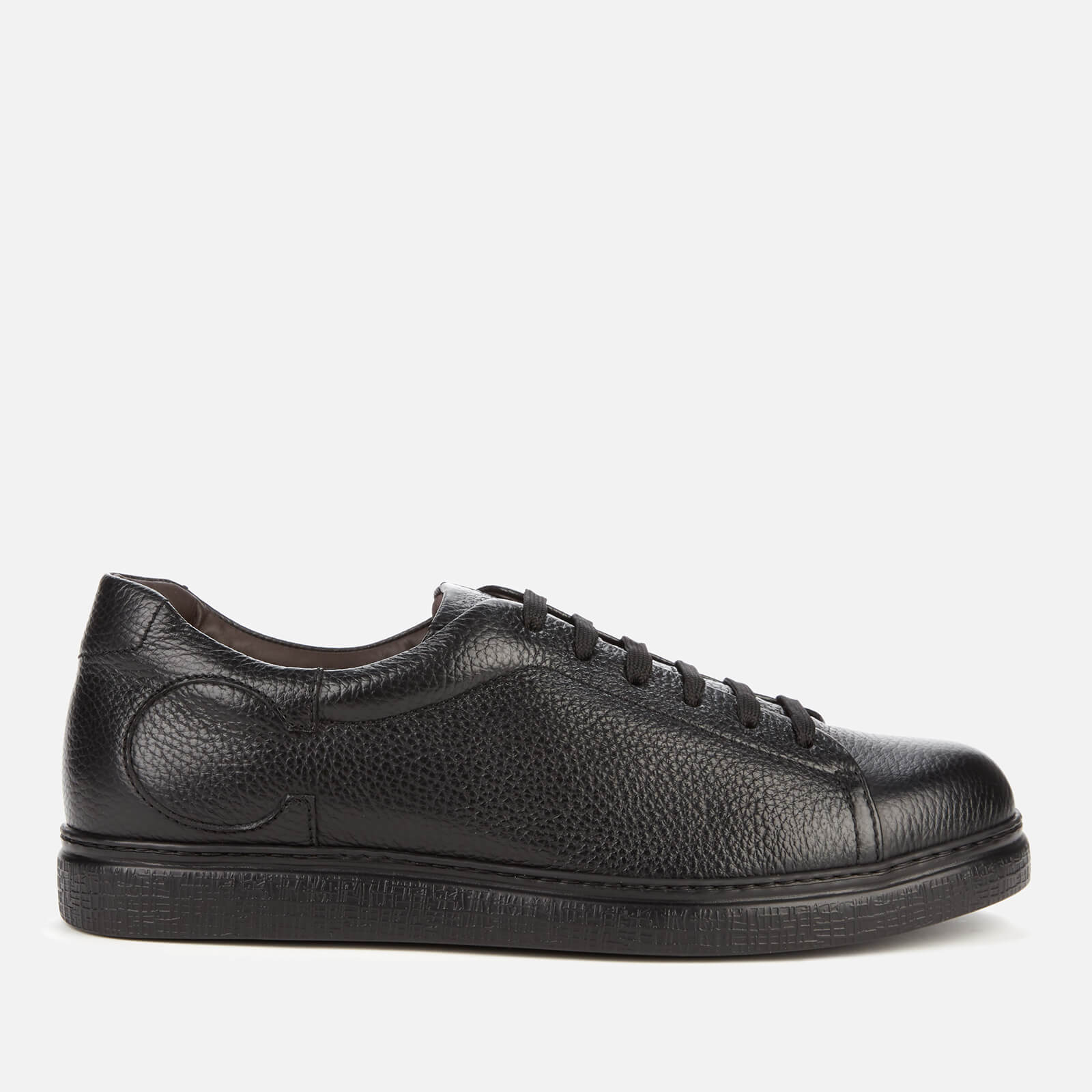 Canali Men's C Grained Lea Trainers - Black - UK 7