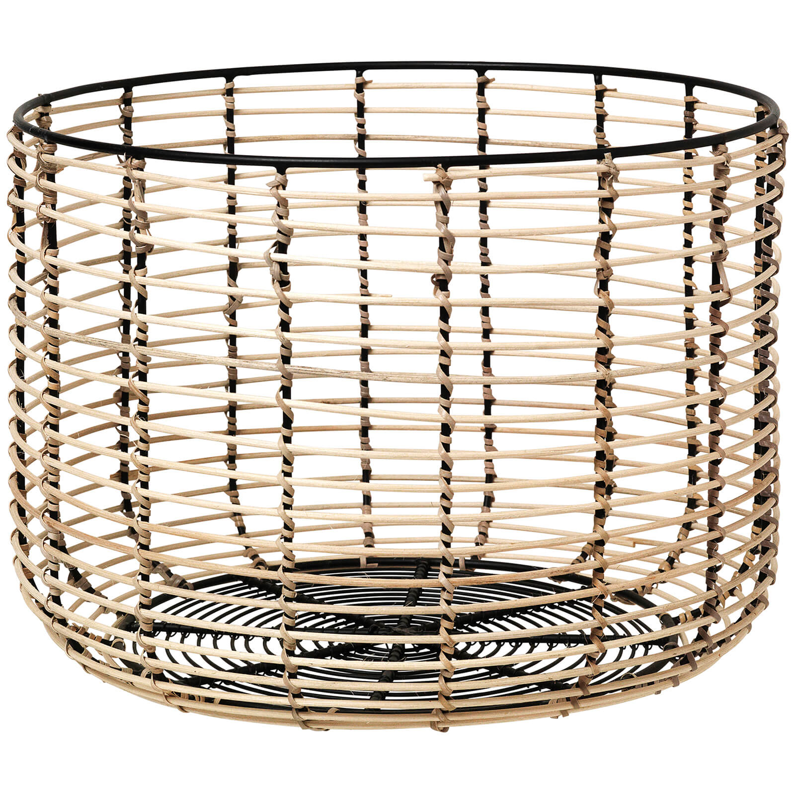Broste Copenhagen Iron & Cane Basket - Large
