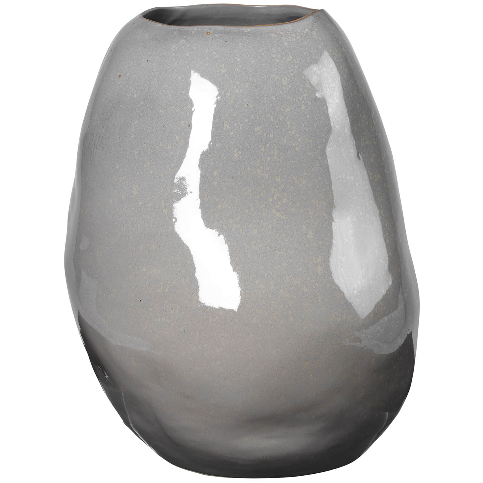 Broste copenhagen Broste copenhagen Vase 'Organic' Steingut