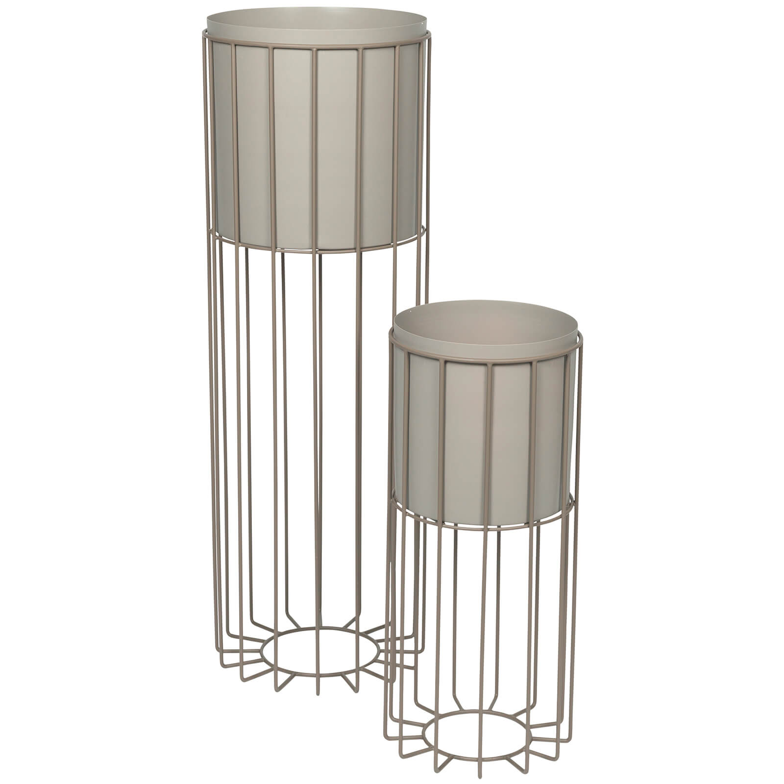 Broste Copenhagen Plant Stand - Set of 2 - Taupe