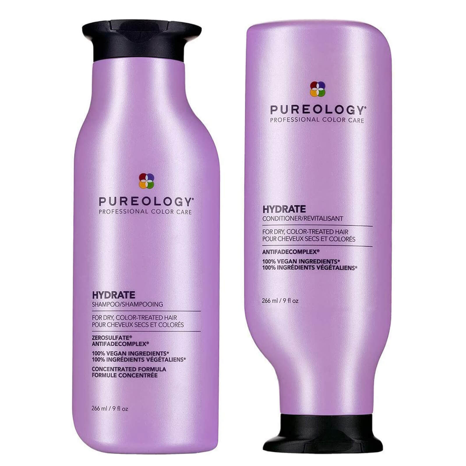 pureology hydrate shampoo and conditioner moisturising bundle for dry hair, sulphate free for a gentle cleanse uomo
