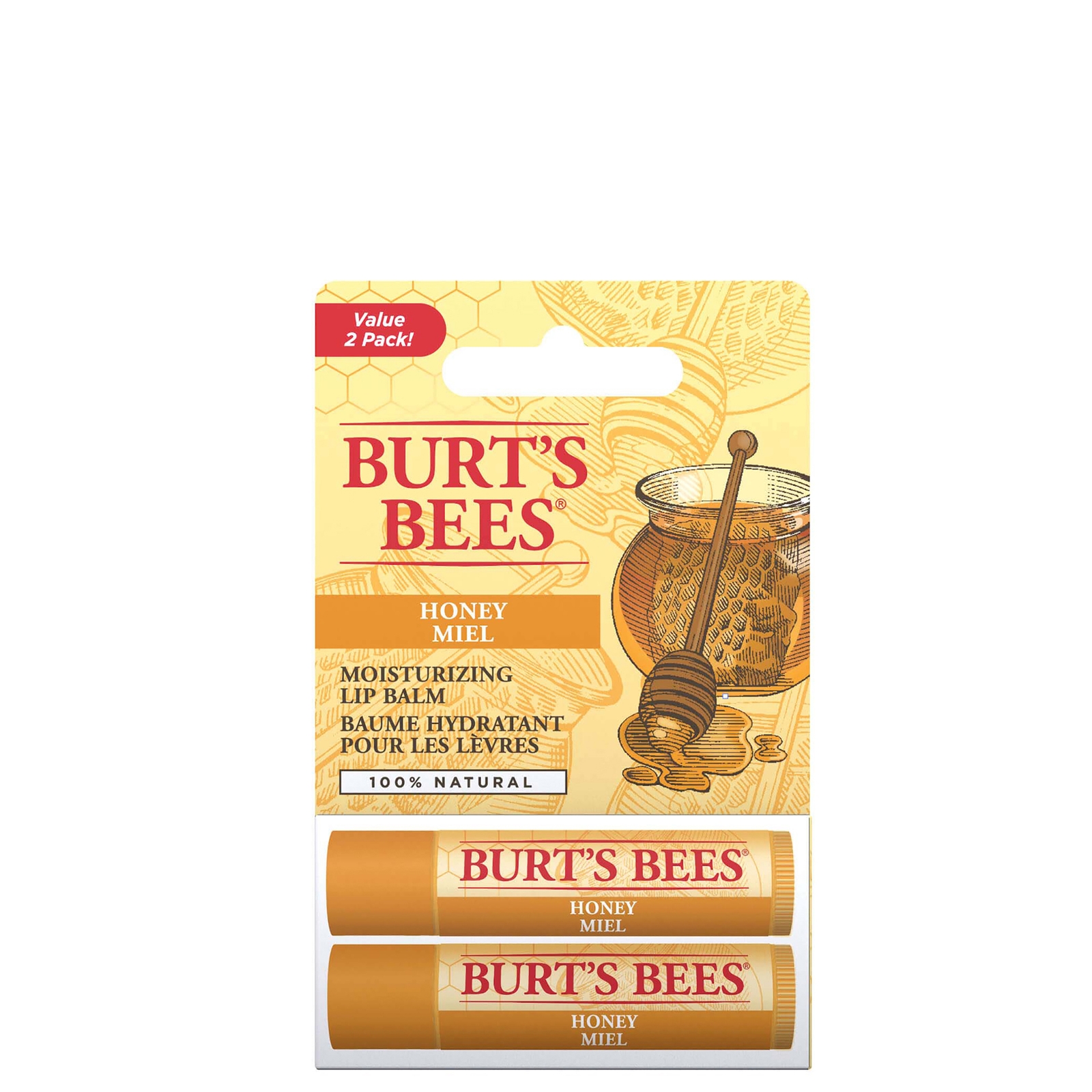 

Burt's Bees Honey Lip Balm Duo (Value Pack)