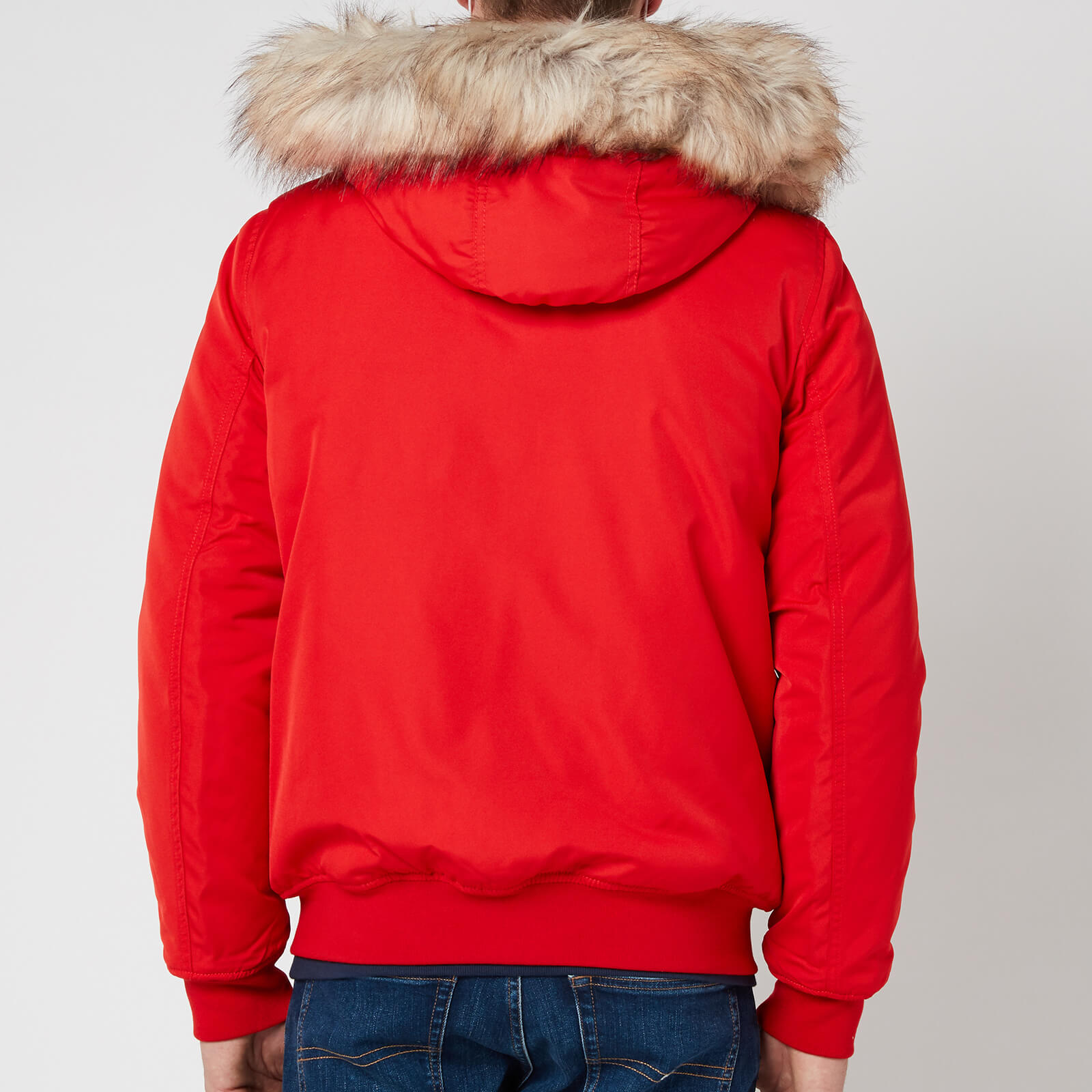 Tommy Jeans Men's Tech Bomber Jacket - Deep Crimson - S