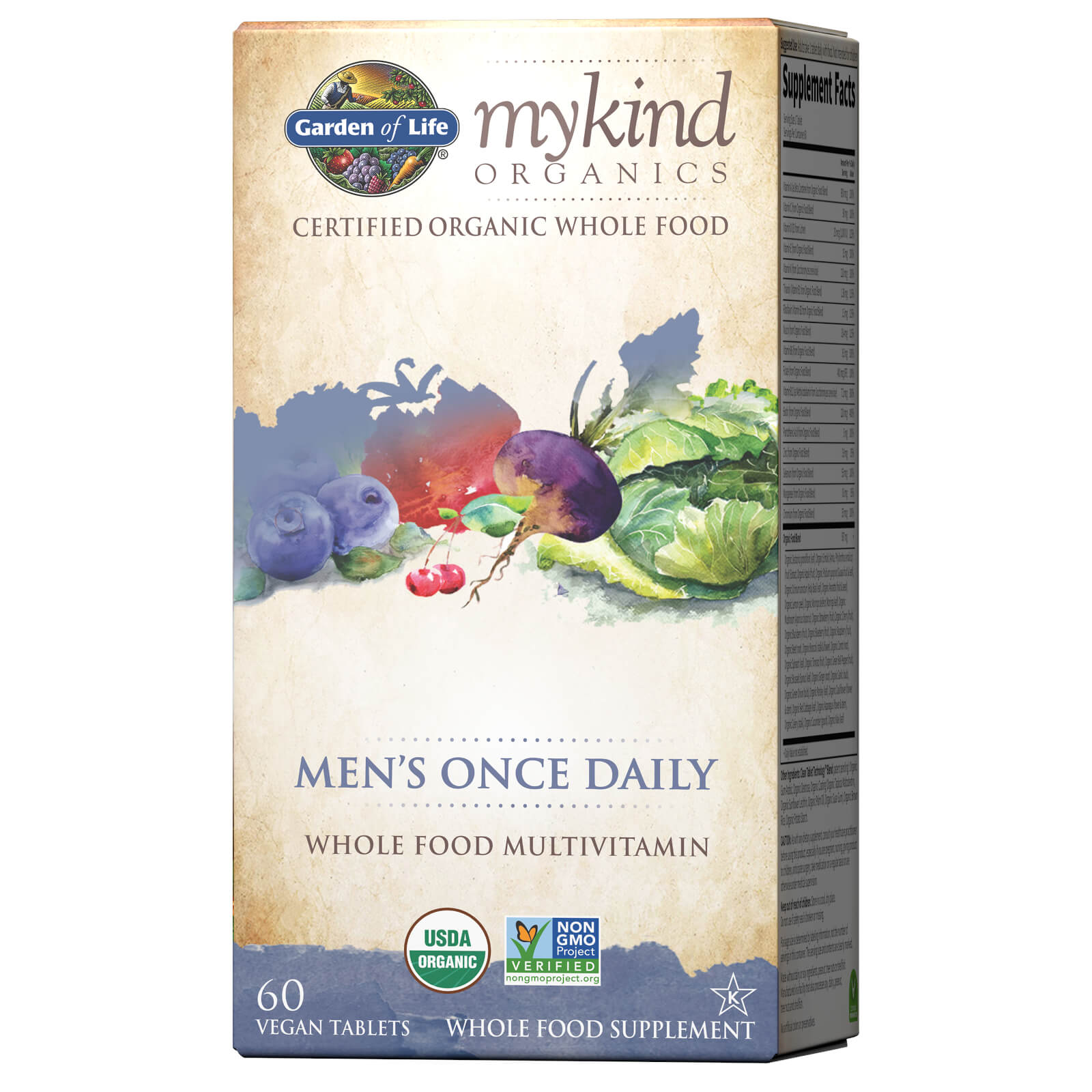 mykind Organics Mens Once Daily 60ct Tablets